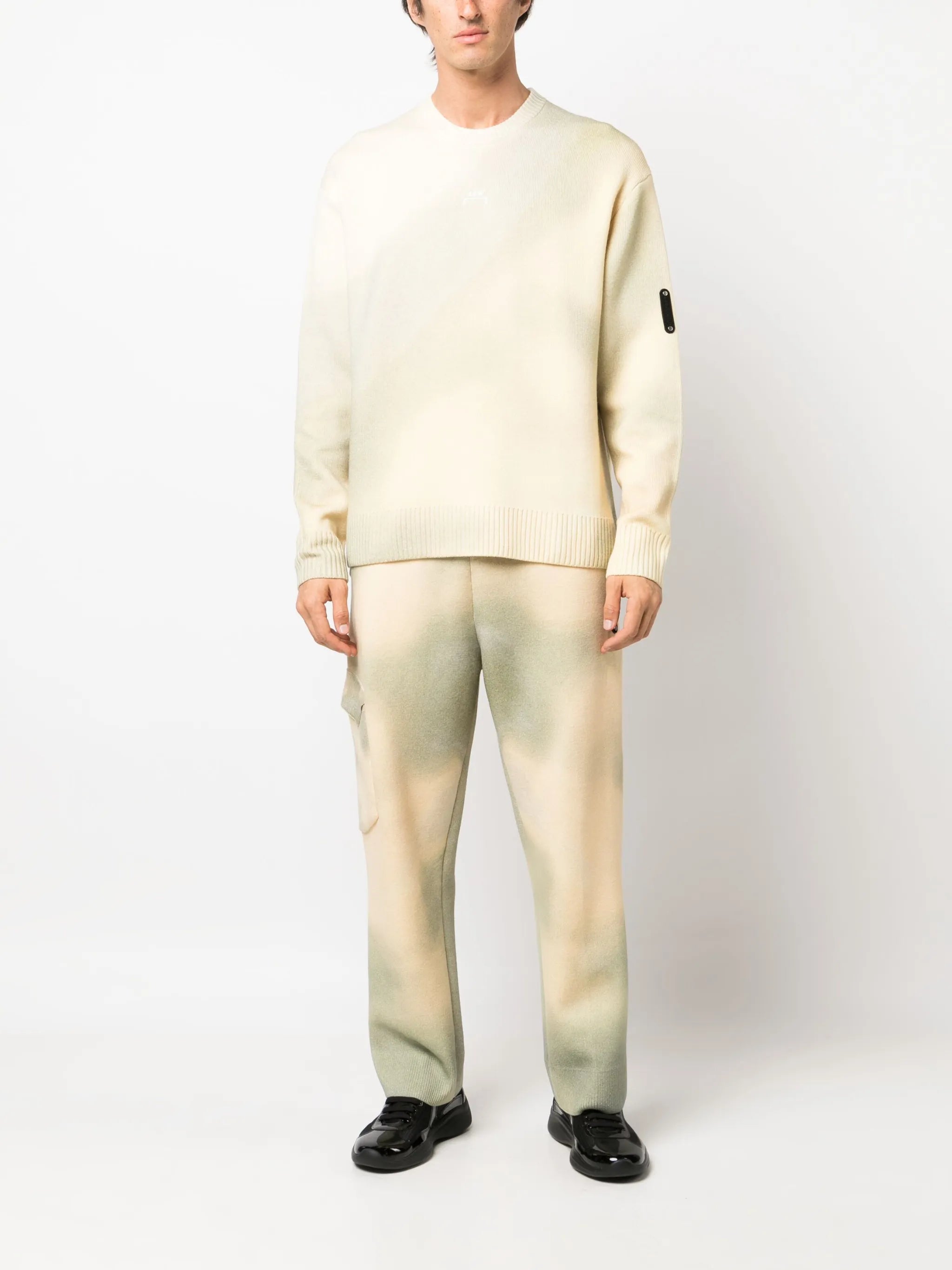 gradient high-waist trousers