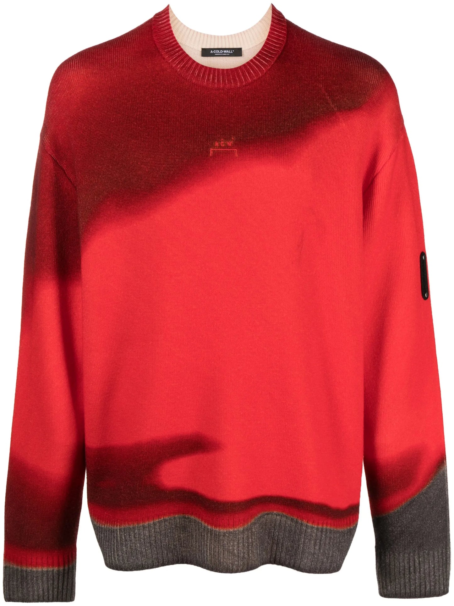 gradient-effect wool jumper