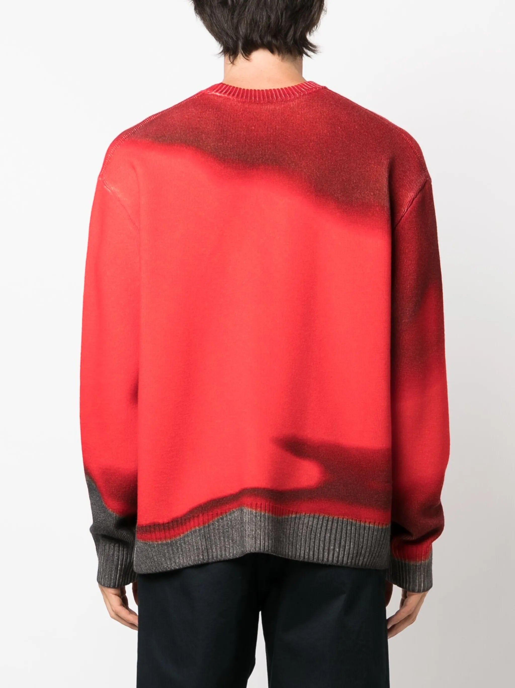 gradient-effect wool jumper