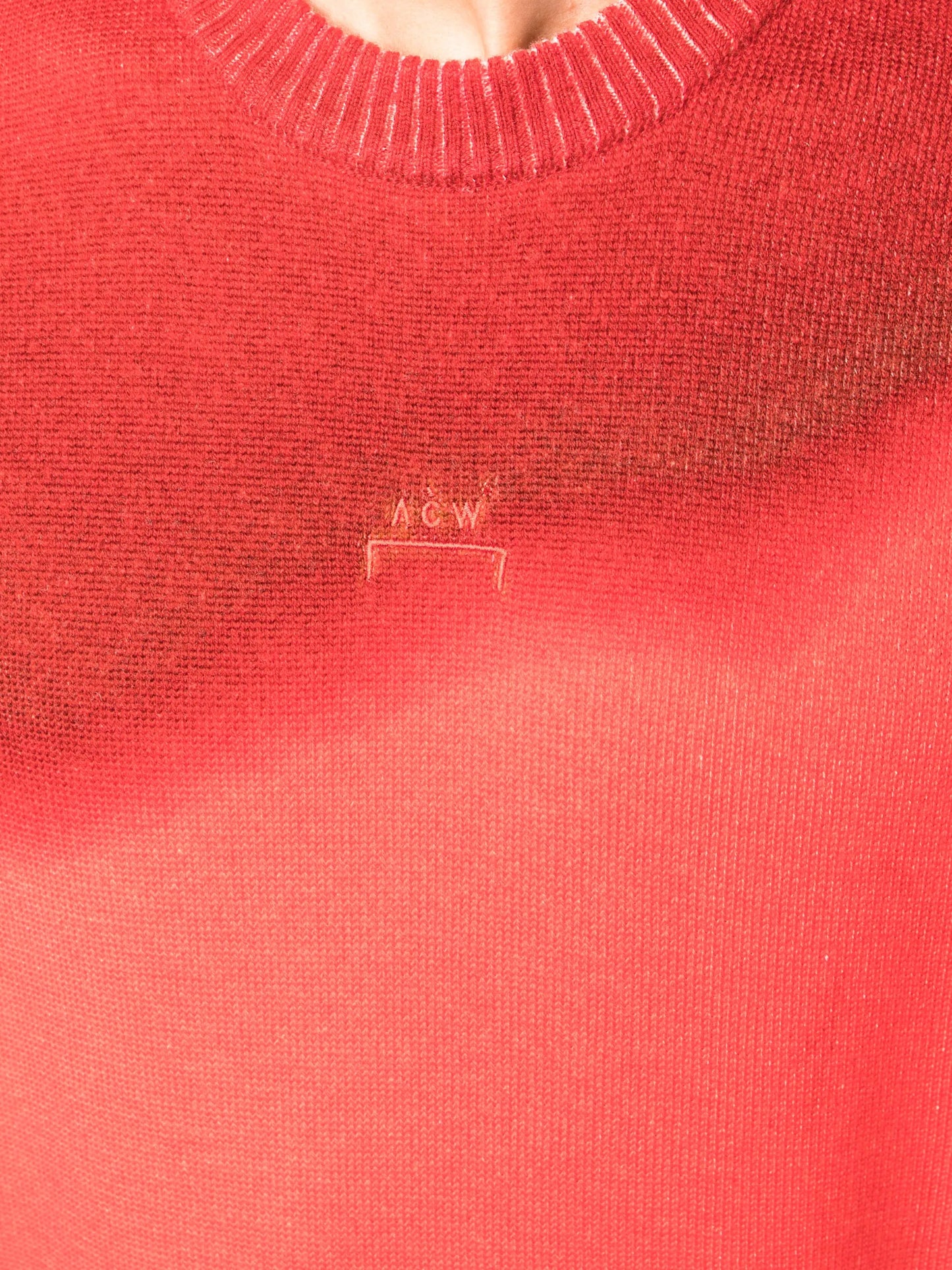 gradient-effect wool jumper