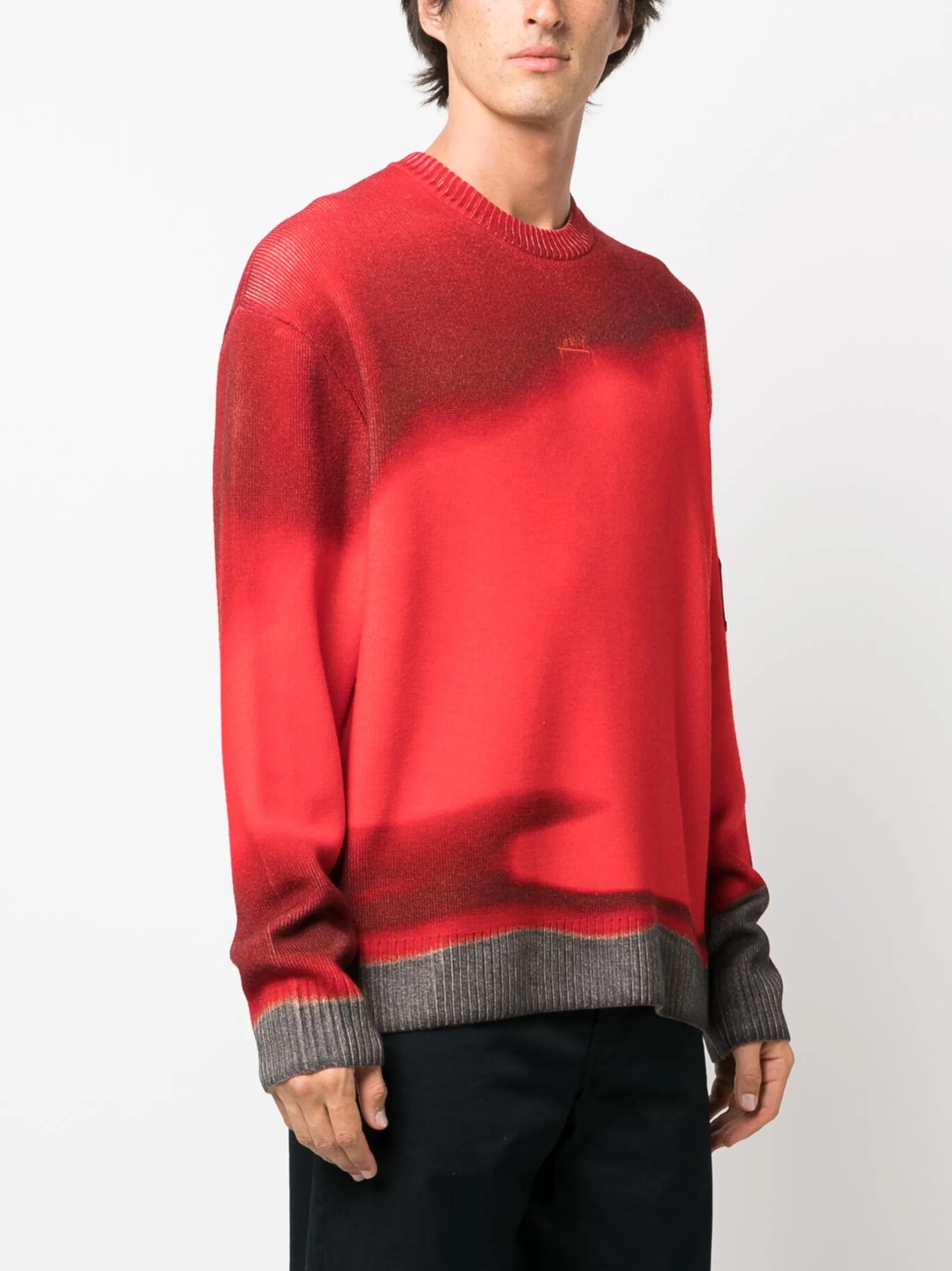 gradient-effect wool jumper