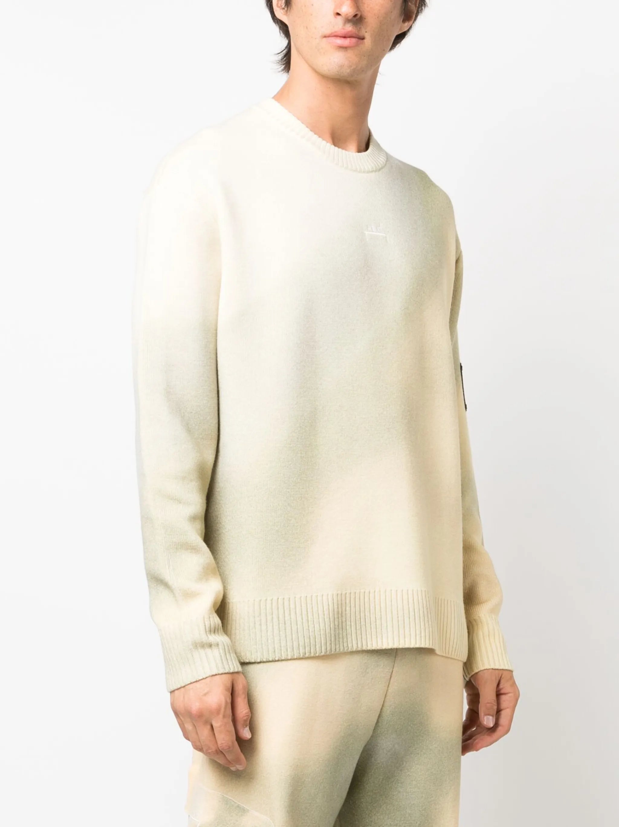gradient-effect wool jumper