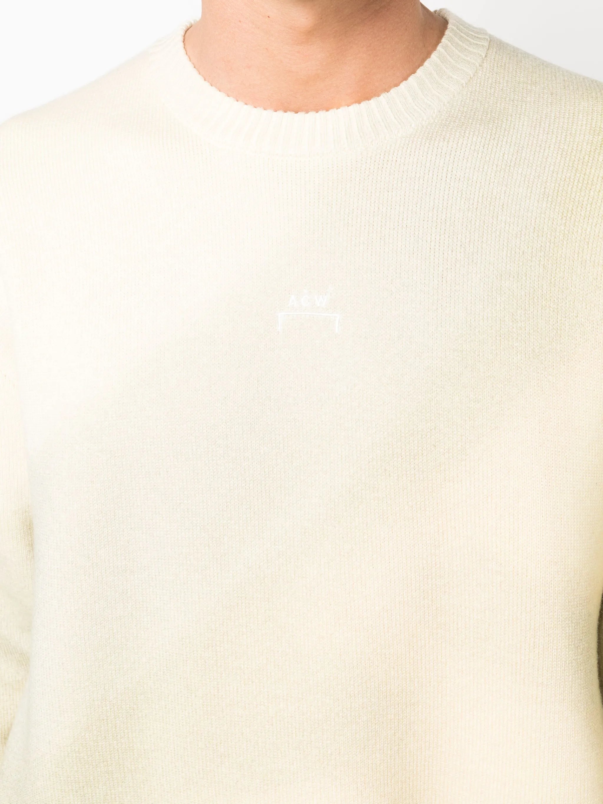 gradient-effect wool jumper
