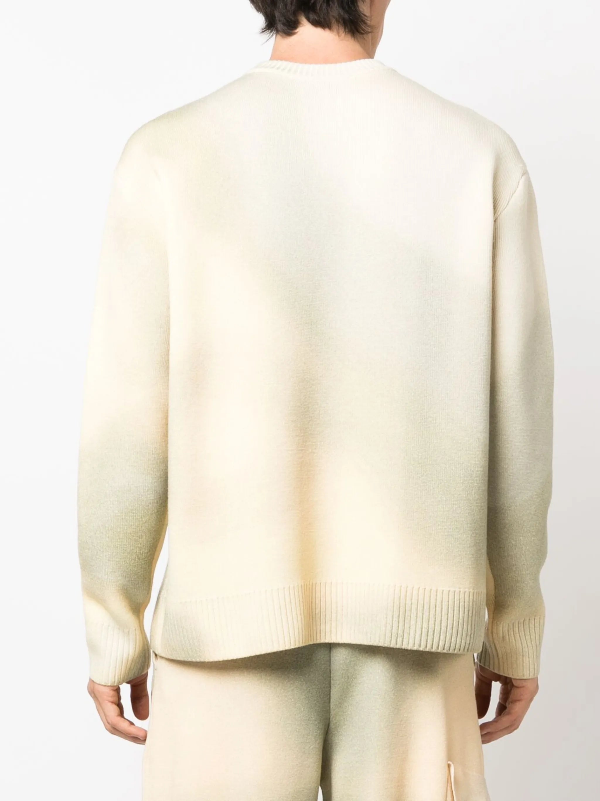 gradient-effect wool jumper
