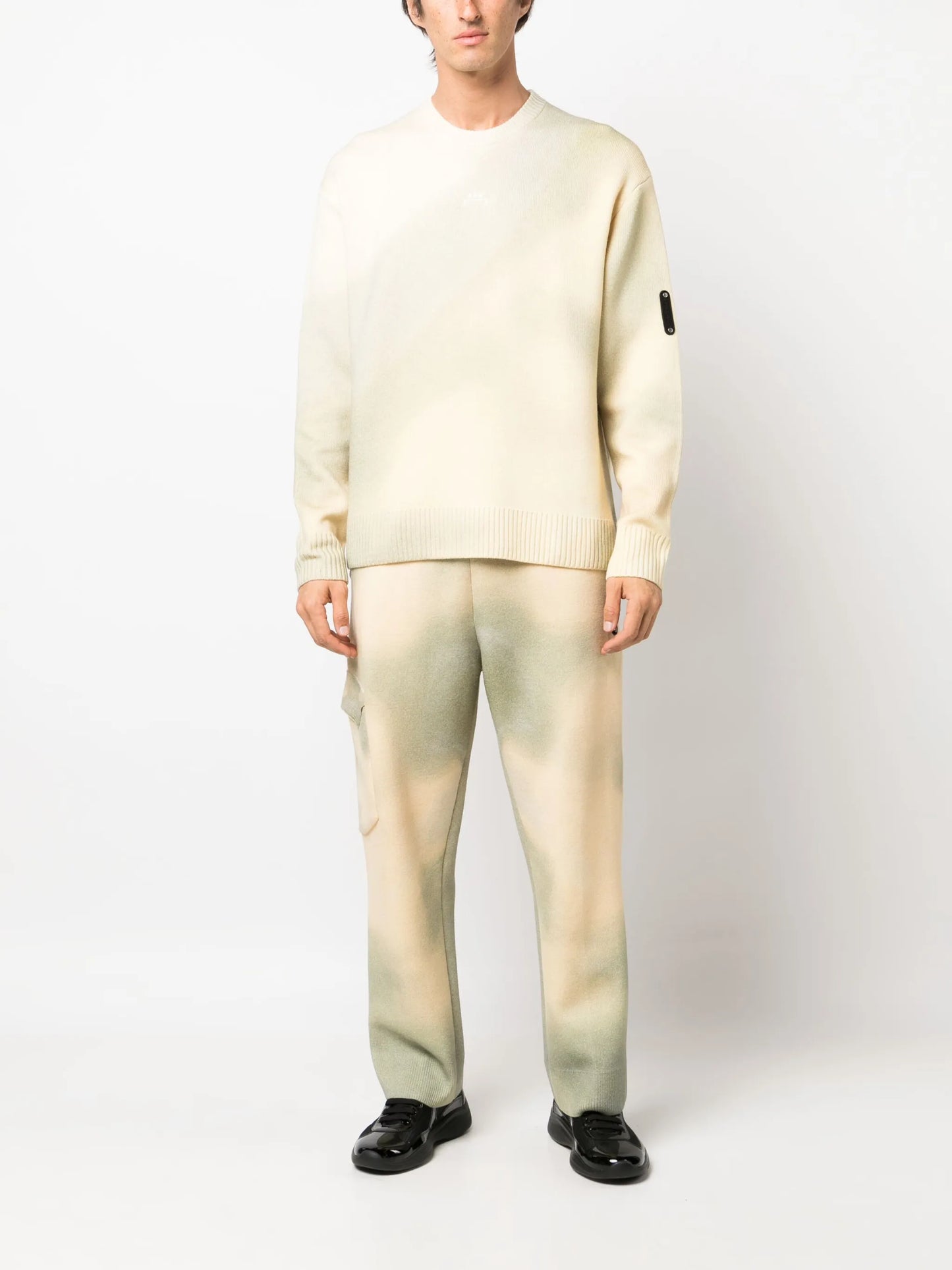 gradient-effect wool jumper