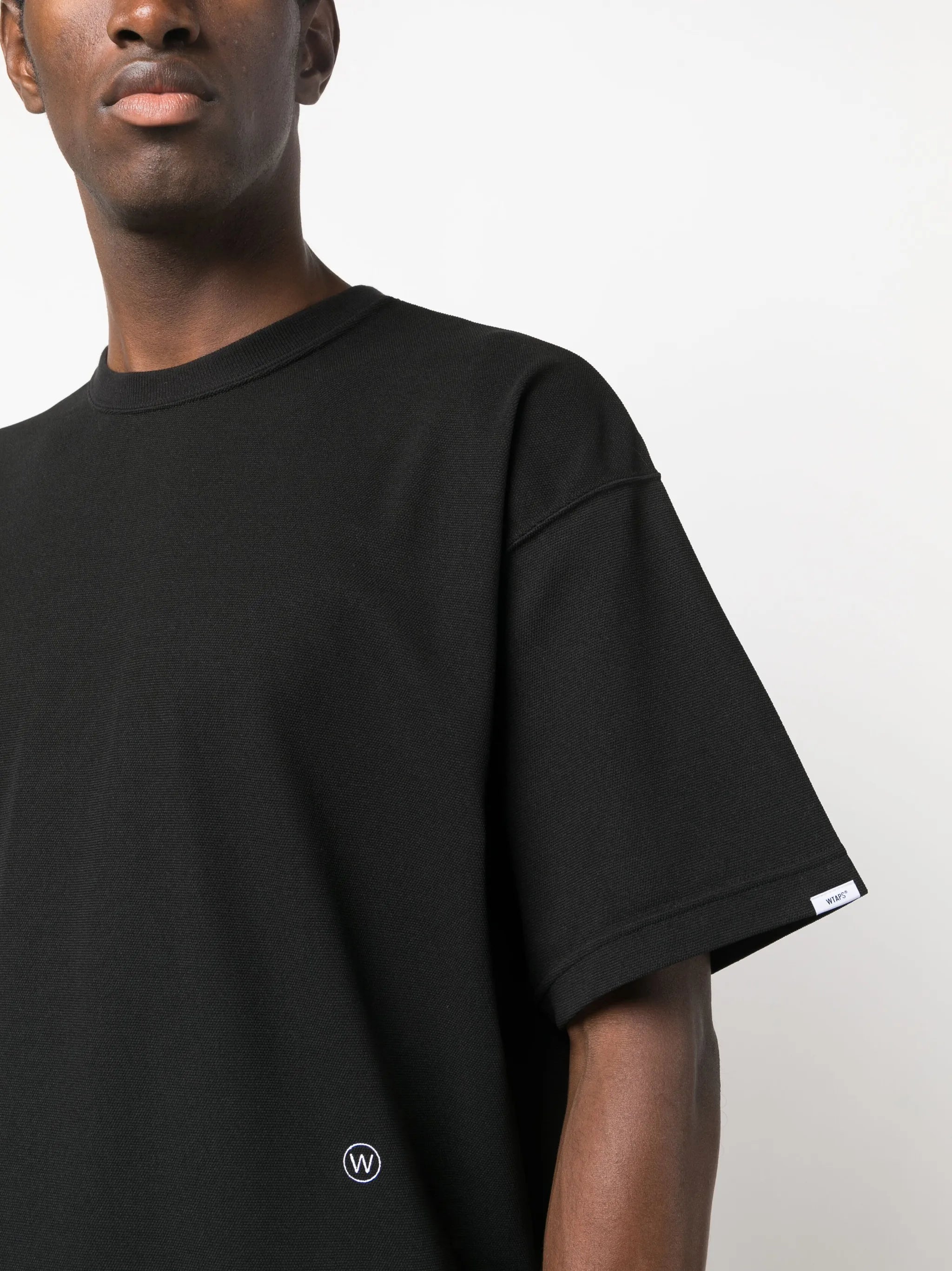 logo-embroidered oversized T-shirt