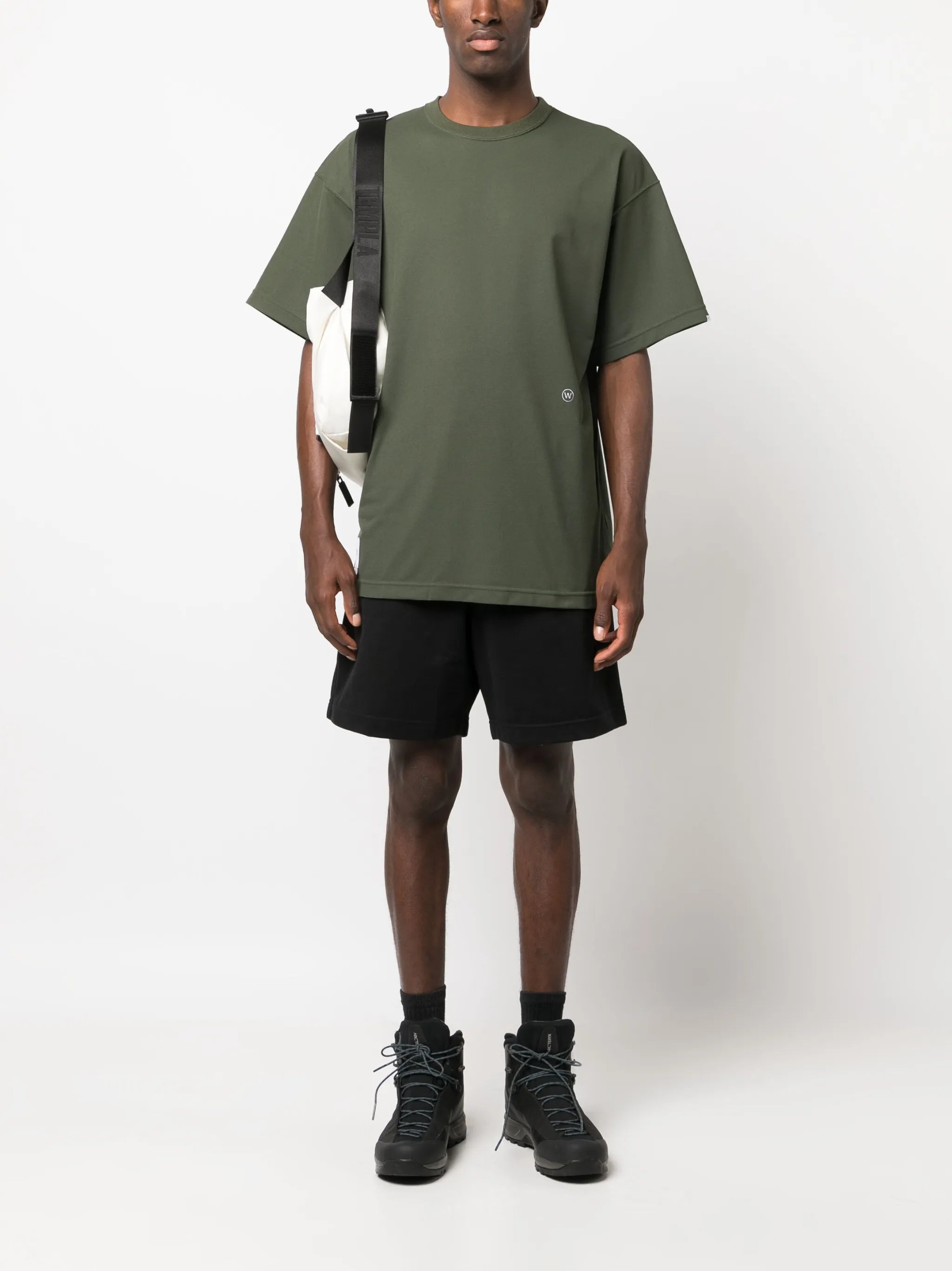 logo-embroidered oversized T-shirt