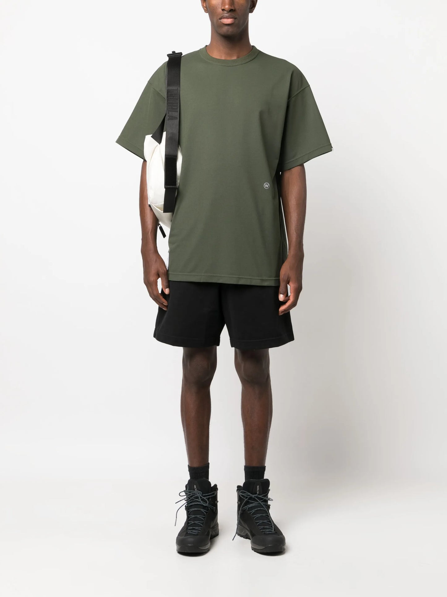 logo-embroidered oversized T-shirt