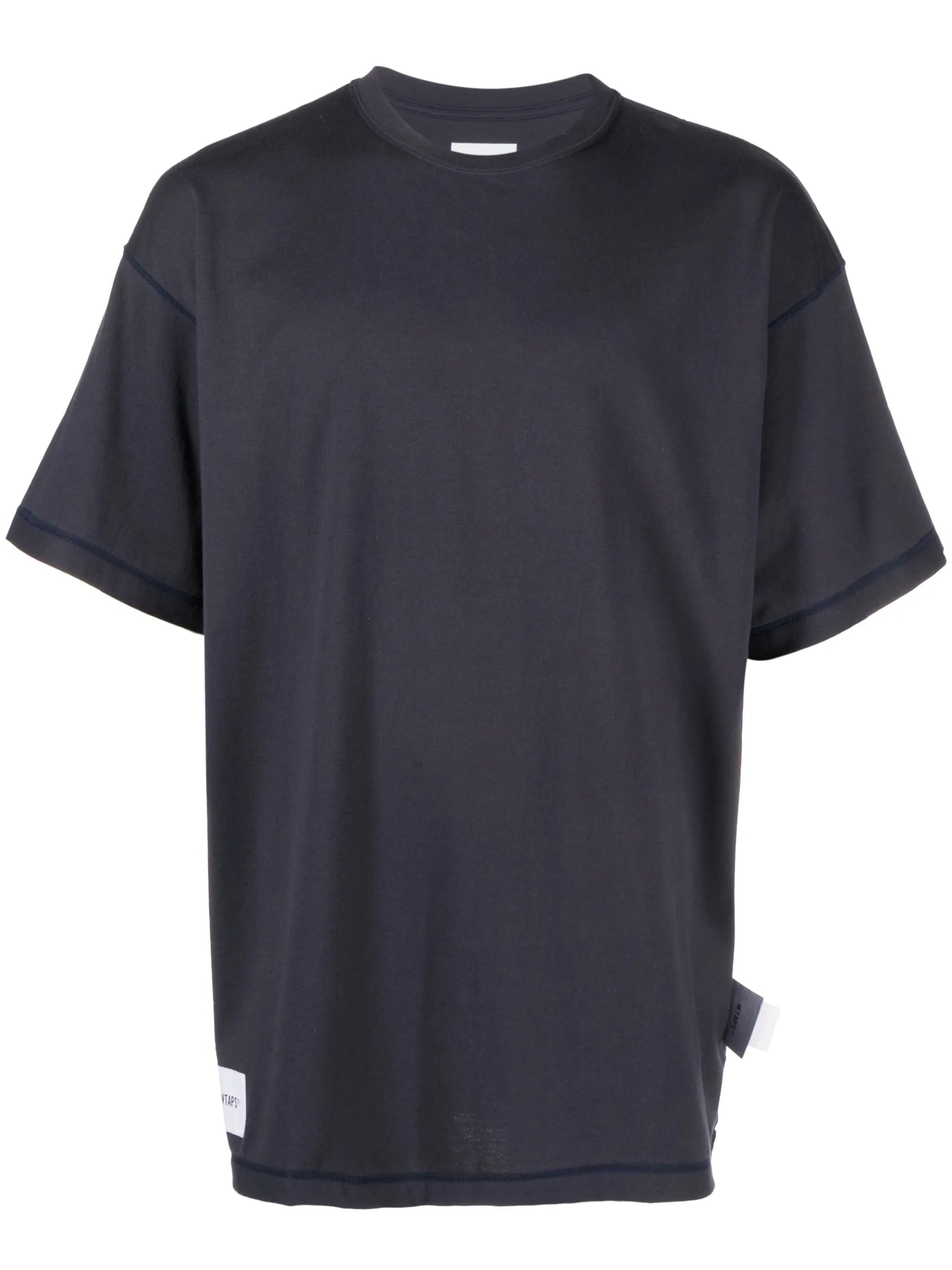 logo-patch drop-shoulder T-shirt