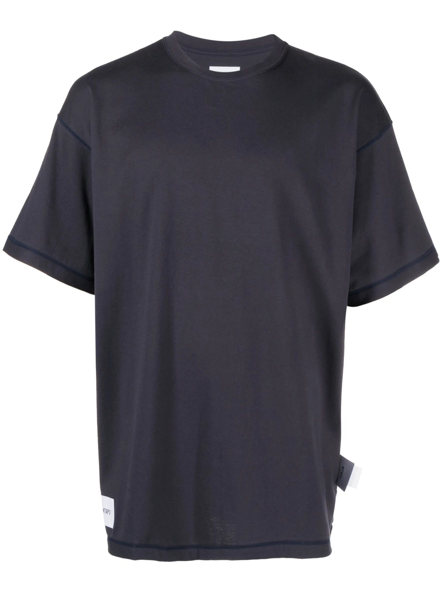 logo-patch drop-shoulder T-shirt