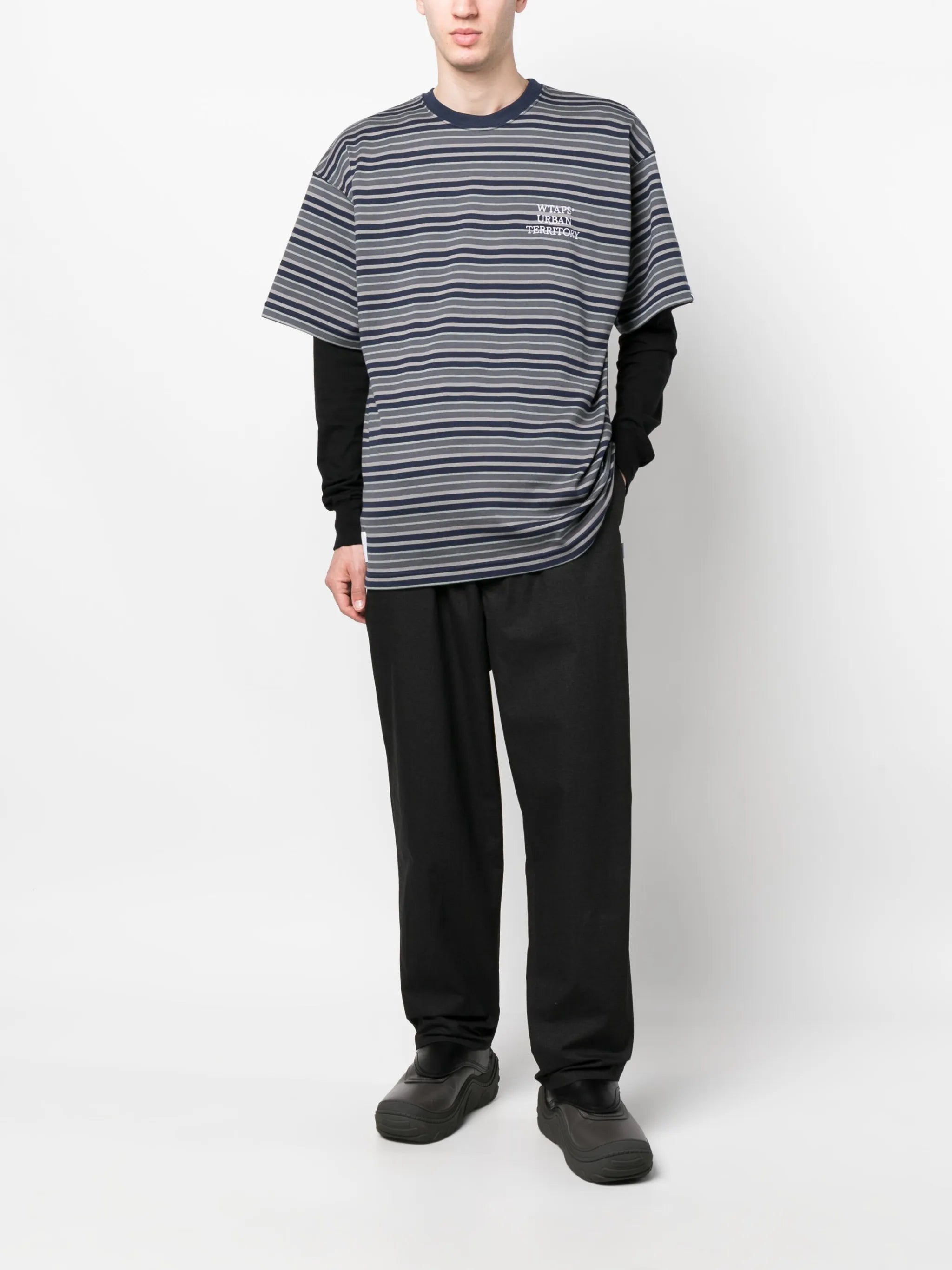 striped cotton T-shirt