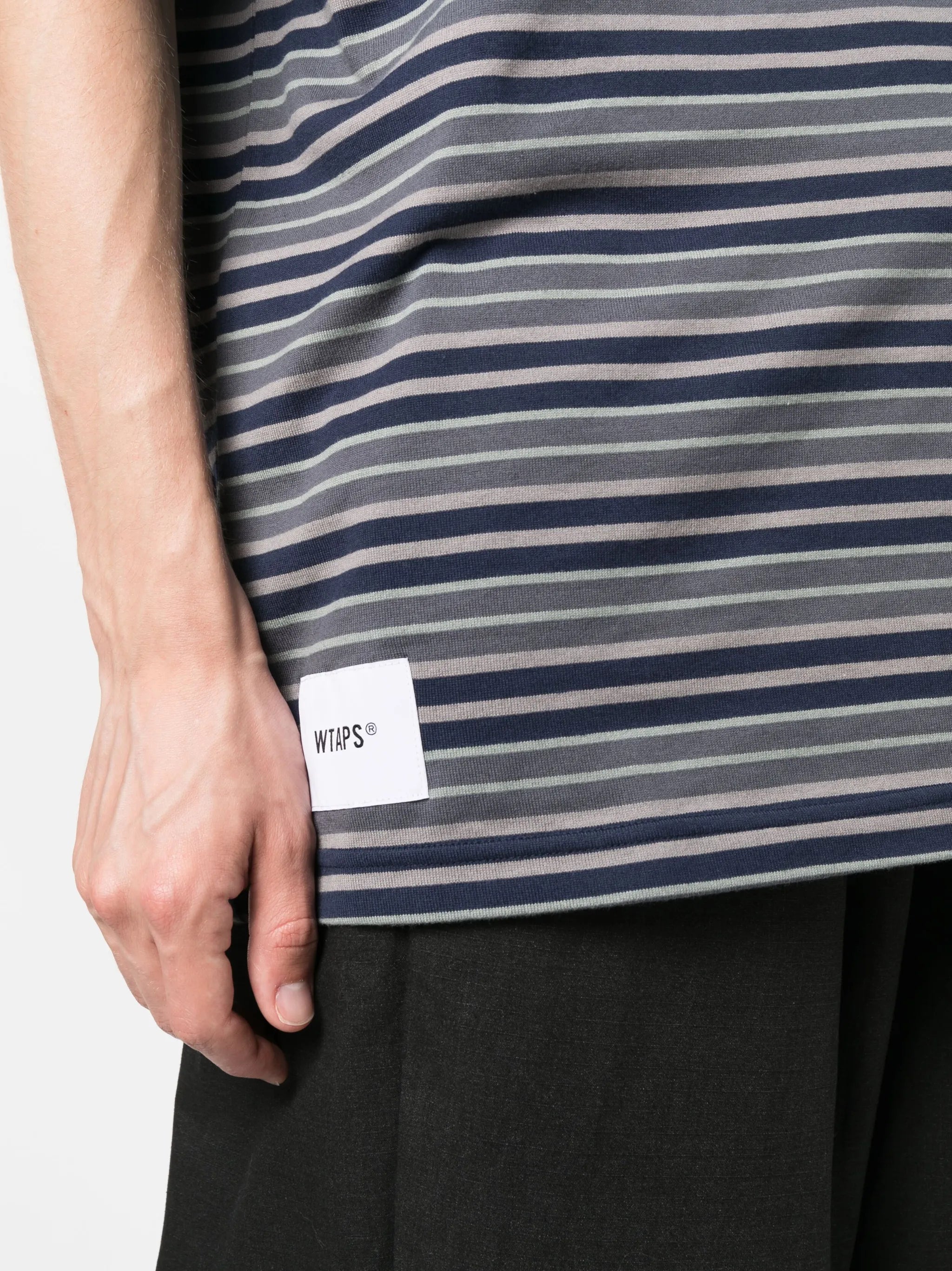 striped cotton T-shirt