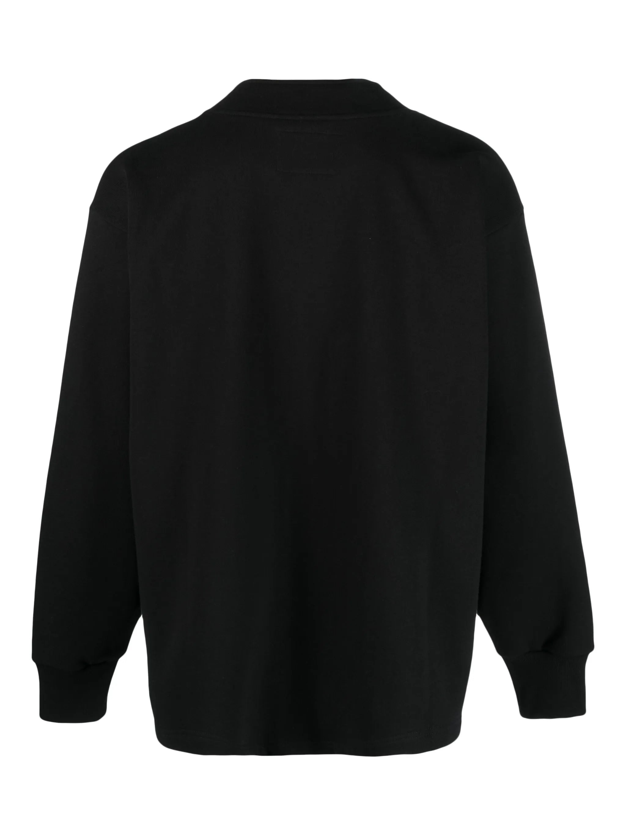 logo-patch knitted cardigan