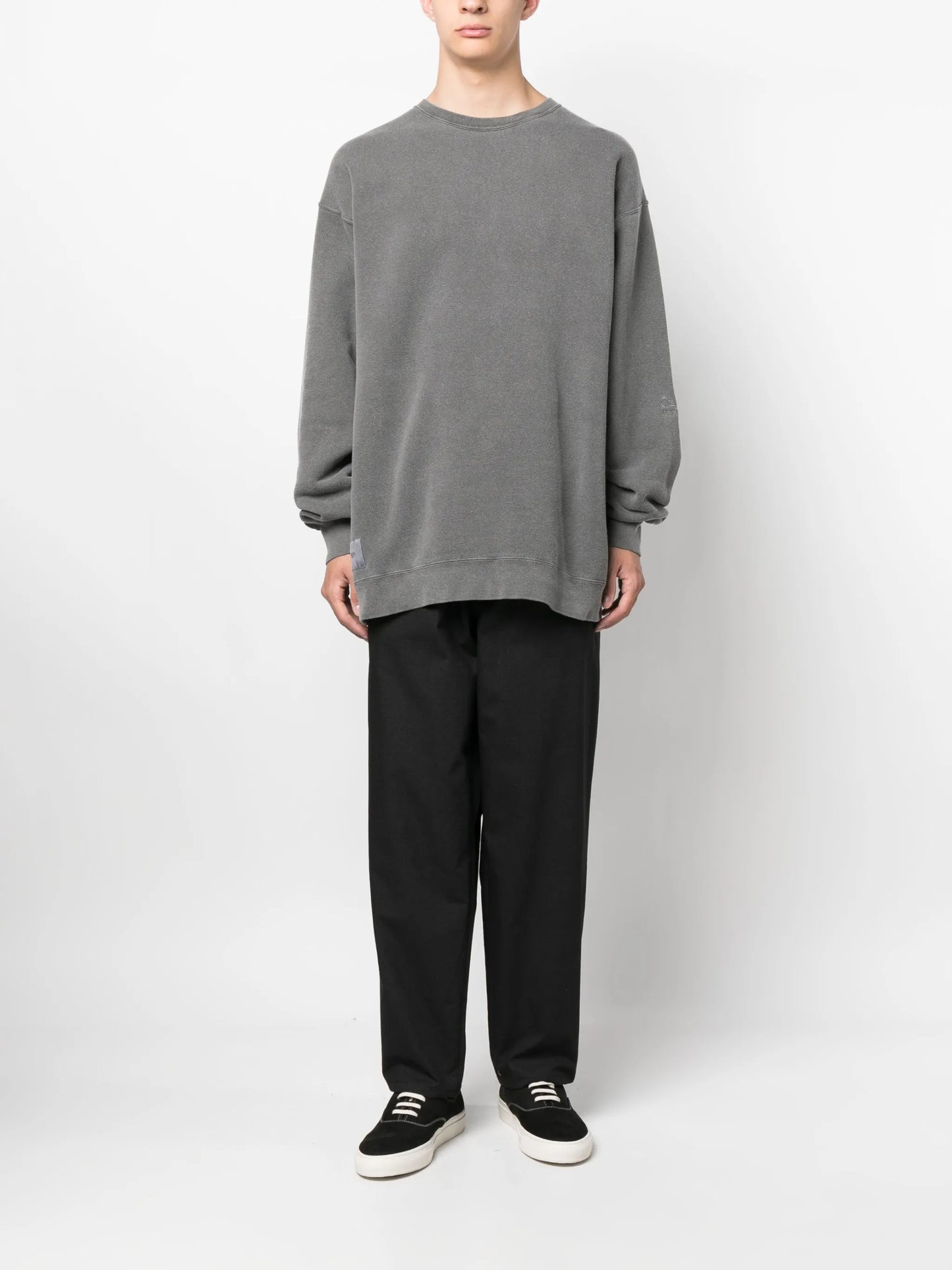 logo-embroidered cotton sweatshirt