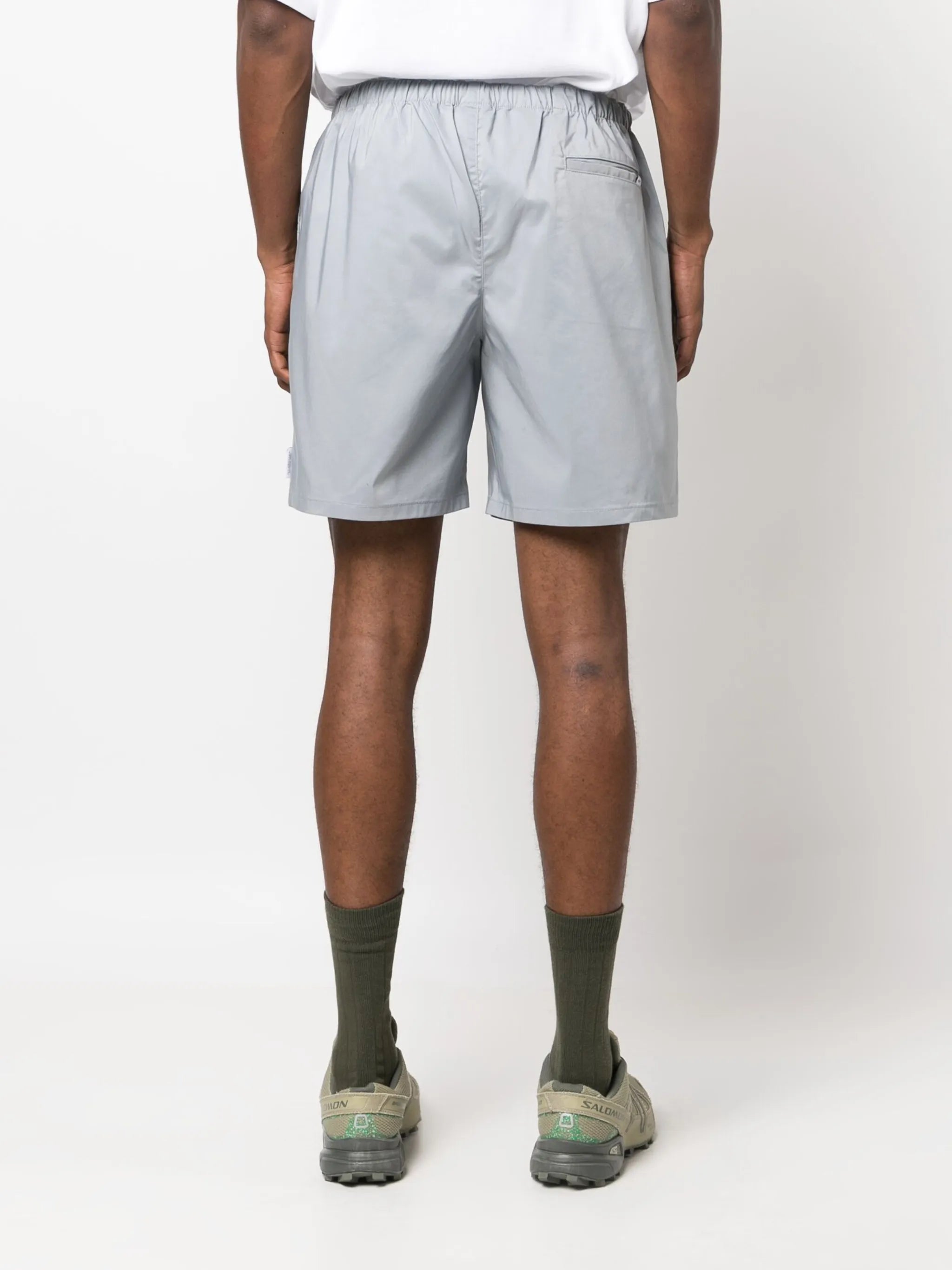 logo-print cotton shorts