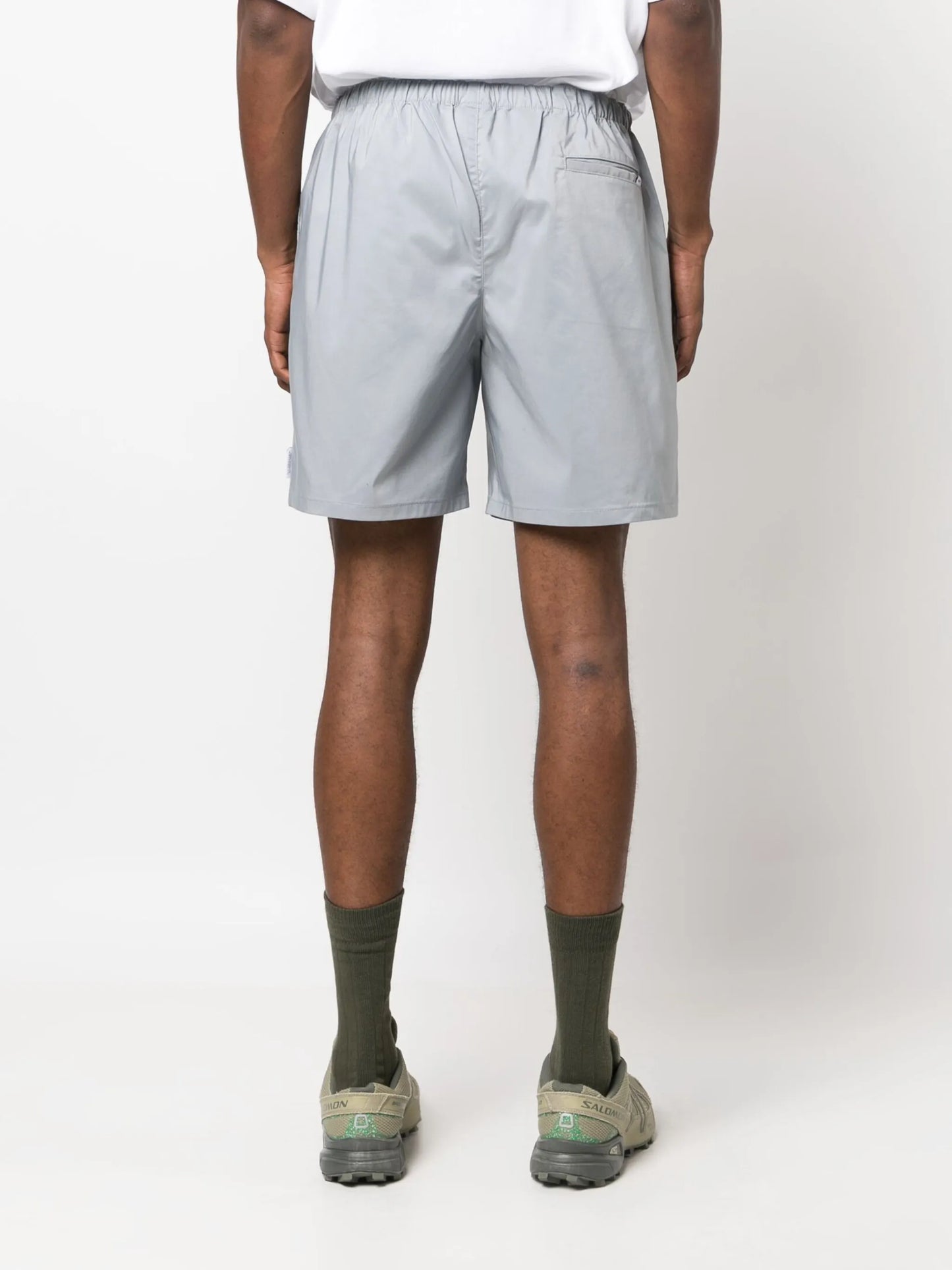 logo-print cotton shorts