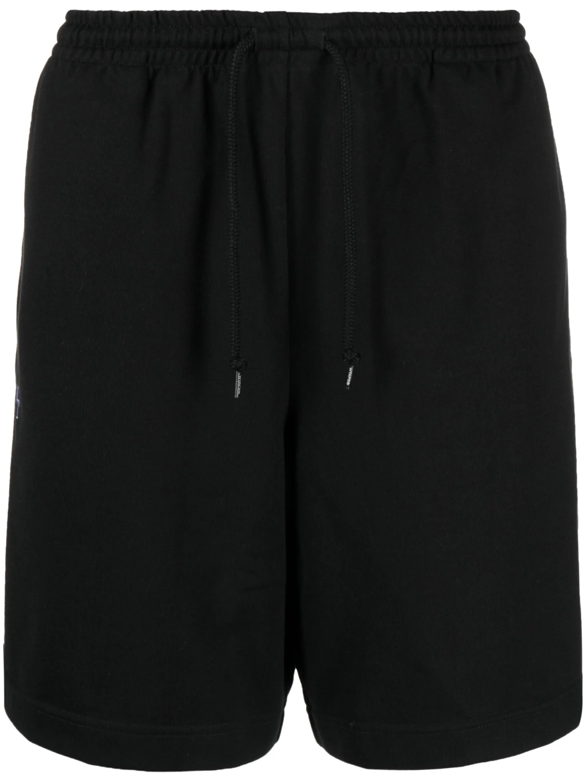 logo-embroidered cotton blend track shorts