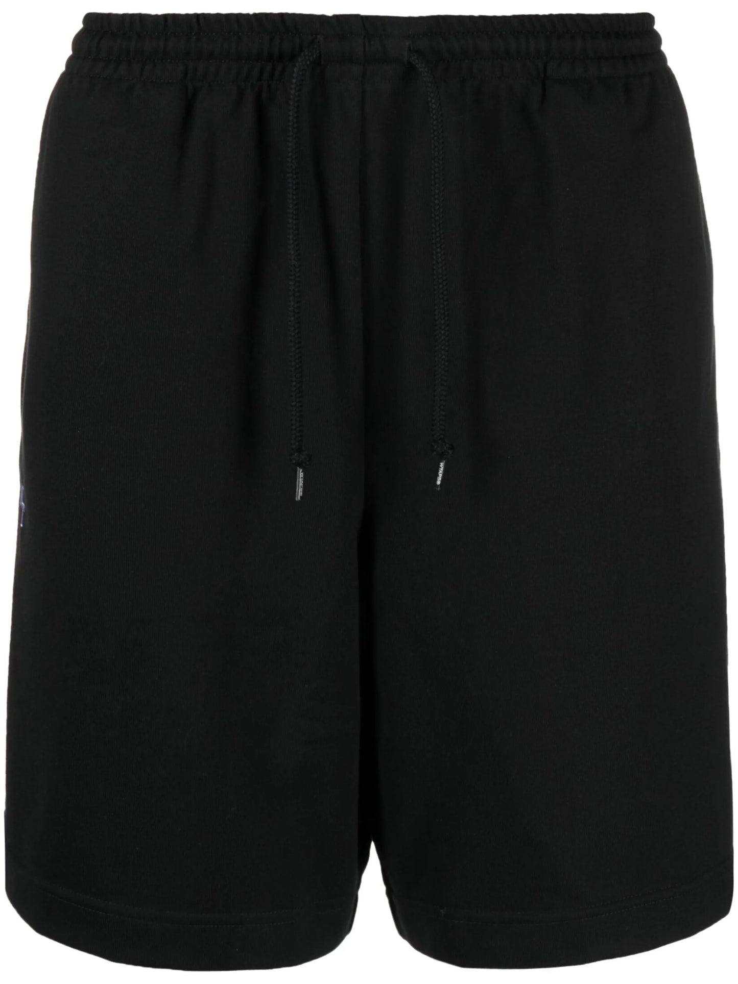 logo-embroidered cotton blend track shorts