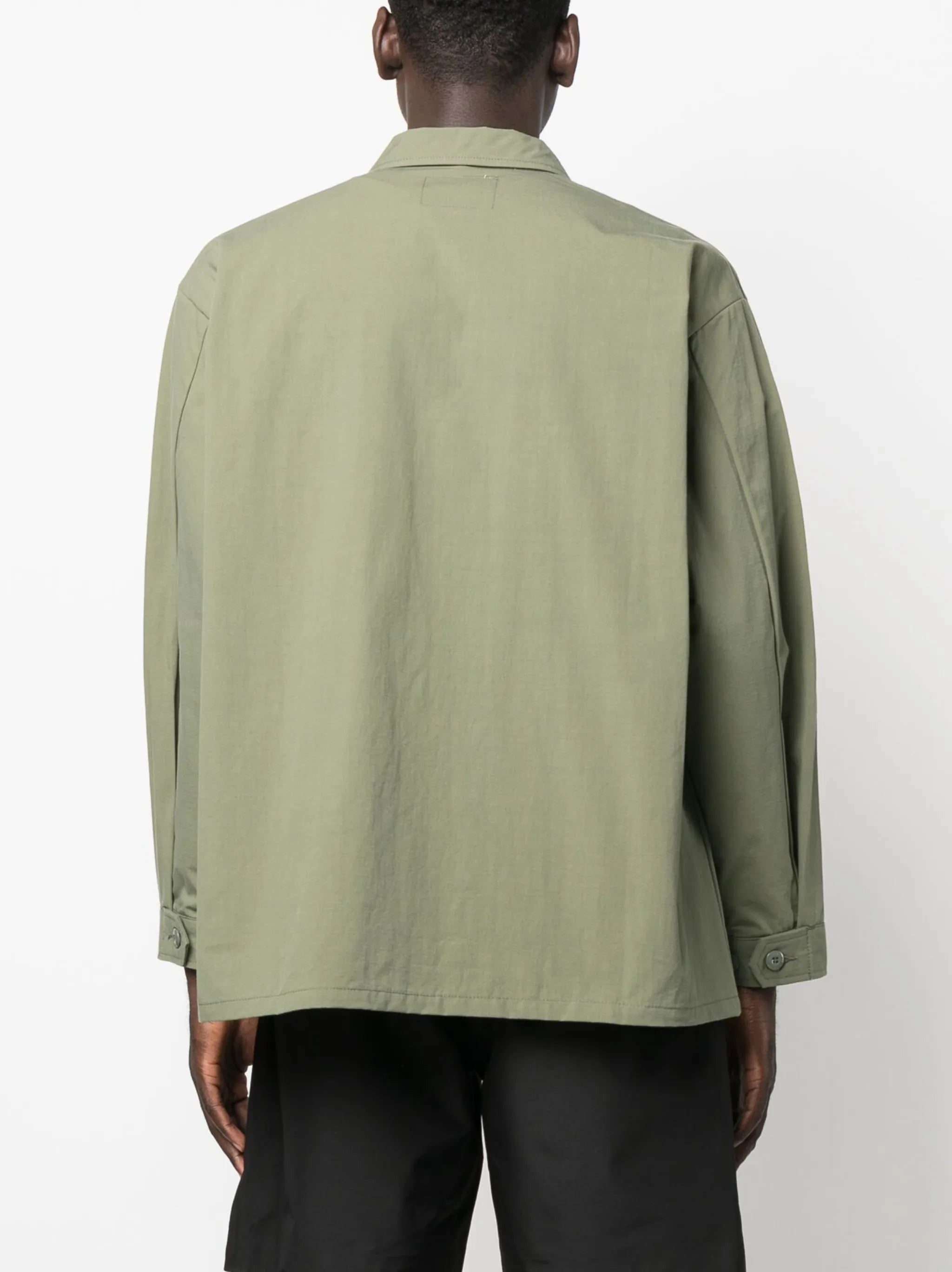 patch-pockets long-sleeve jacket