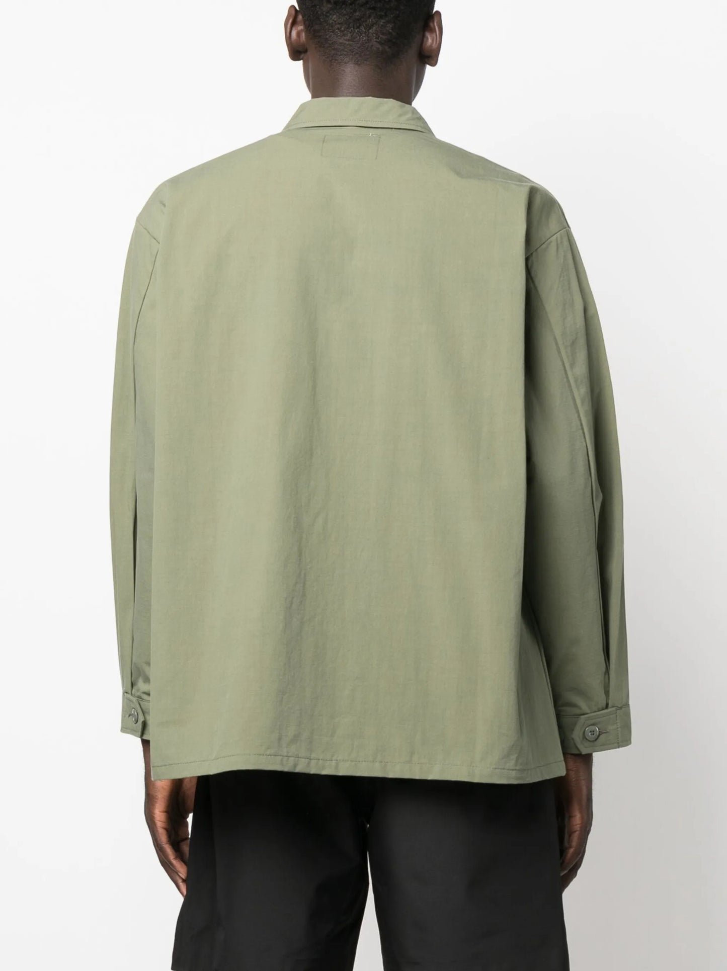 patch-pockets long-sleeve jacket