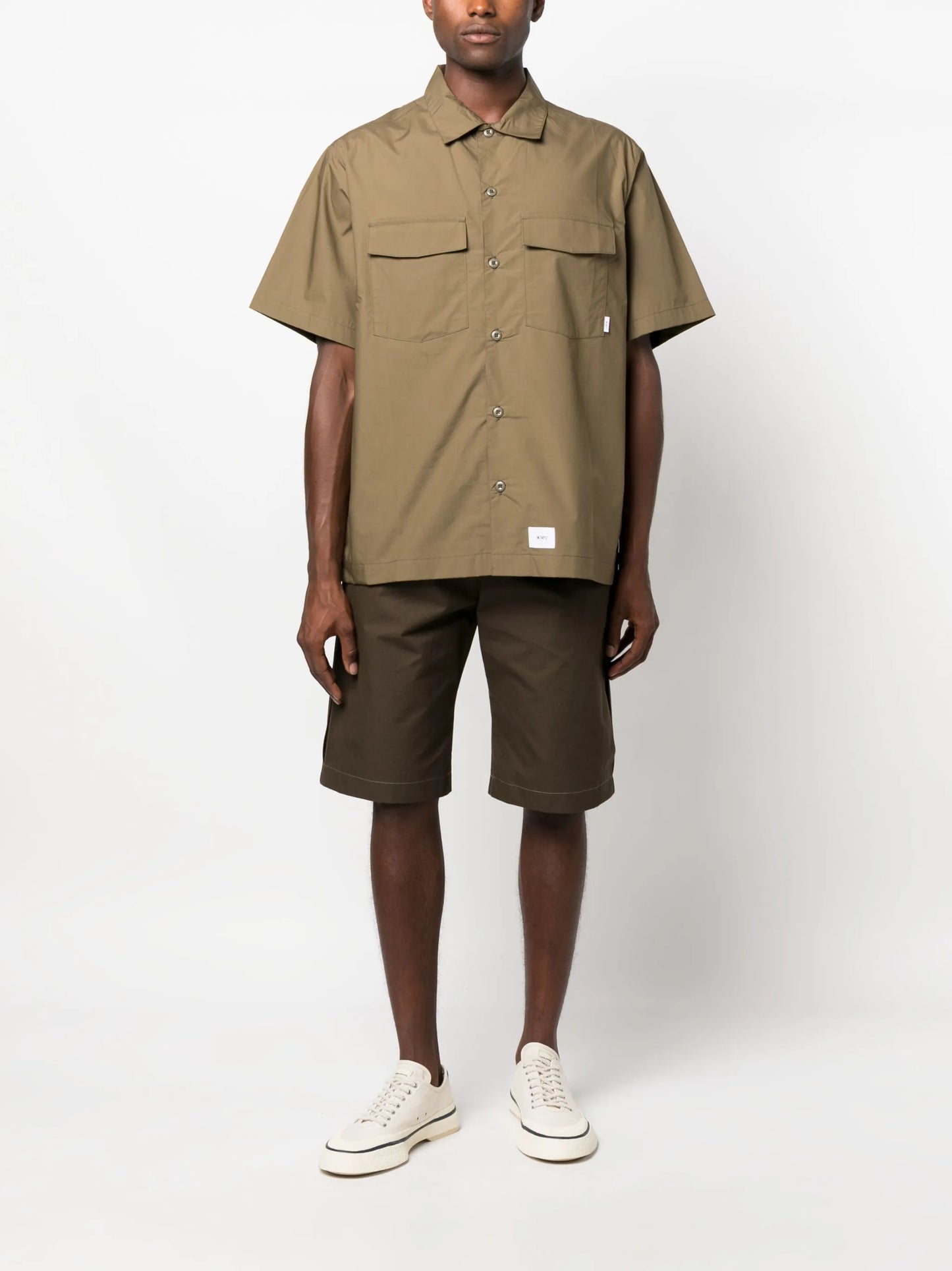 short-sleeve cotton shirt