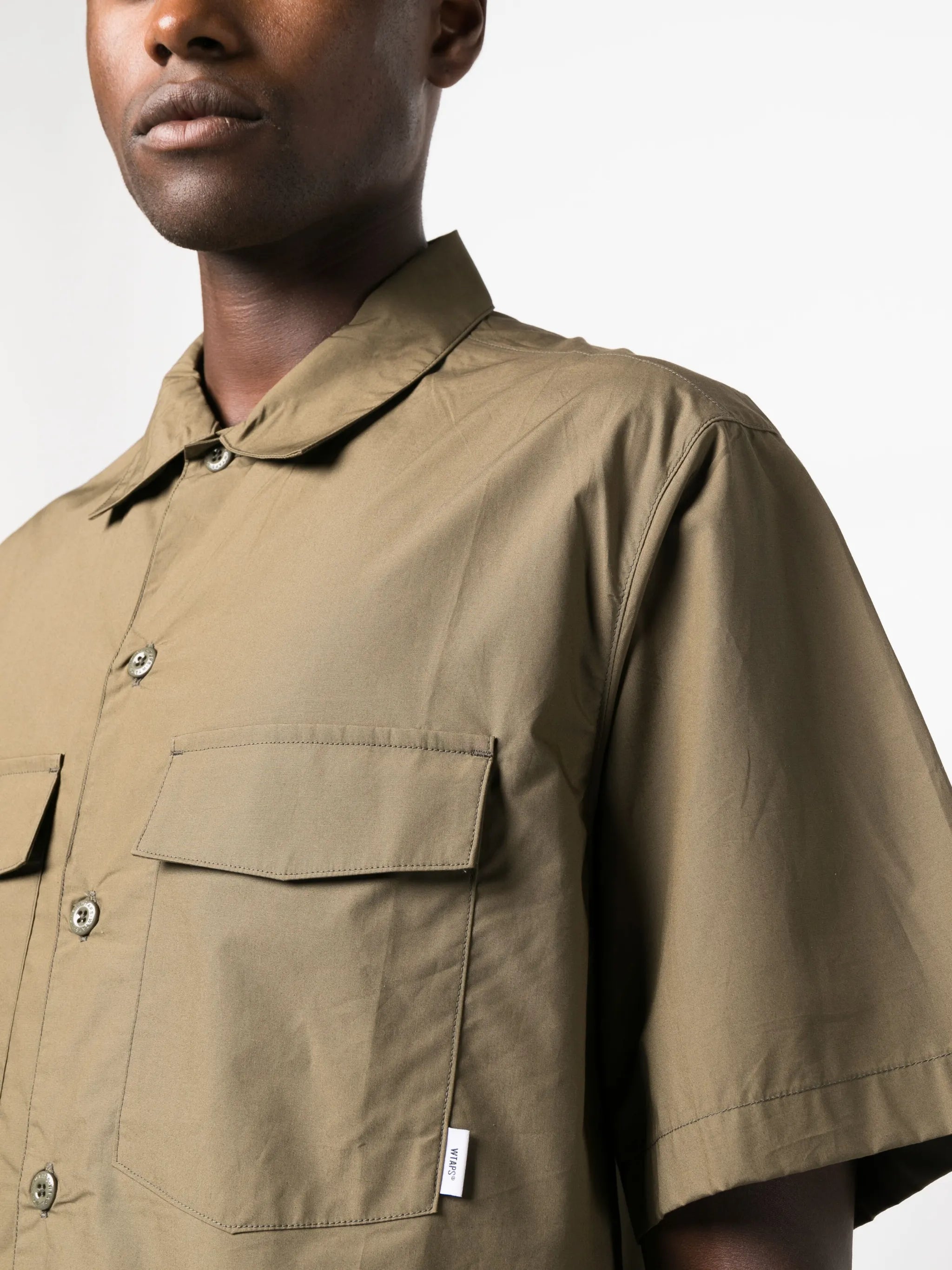 short-sleeve cotton shirt