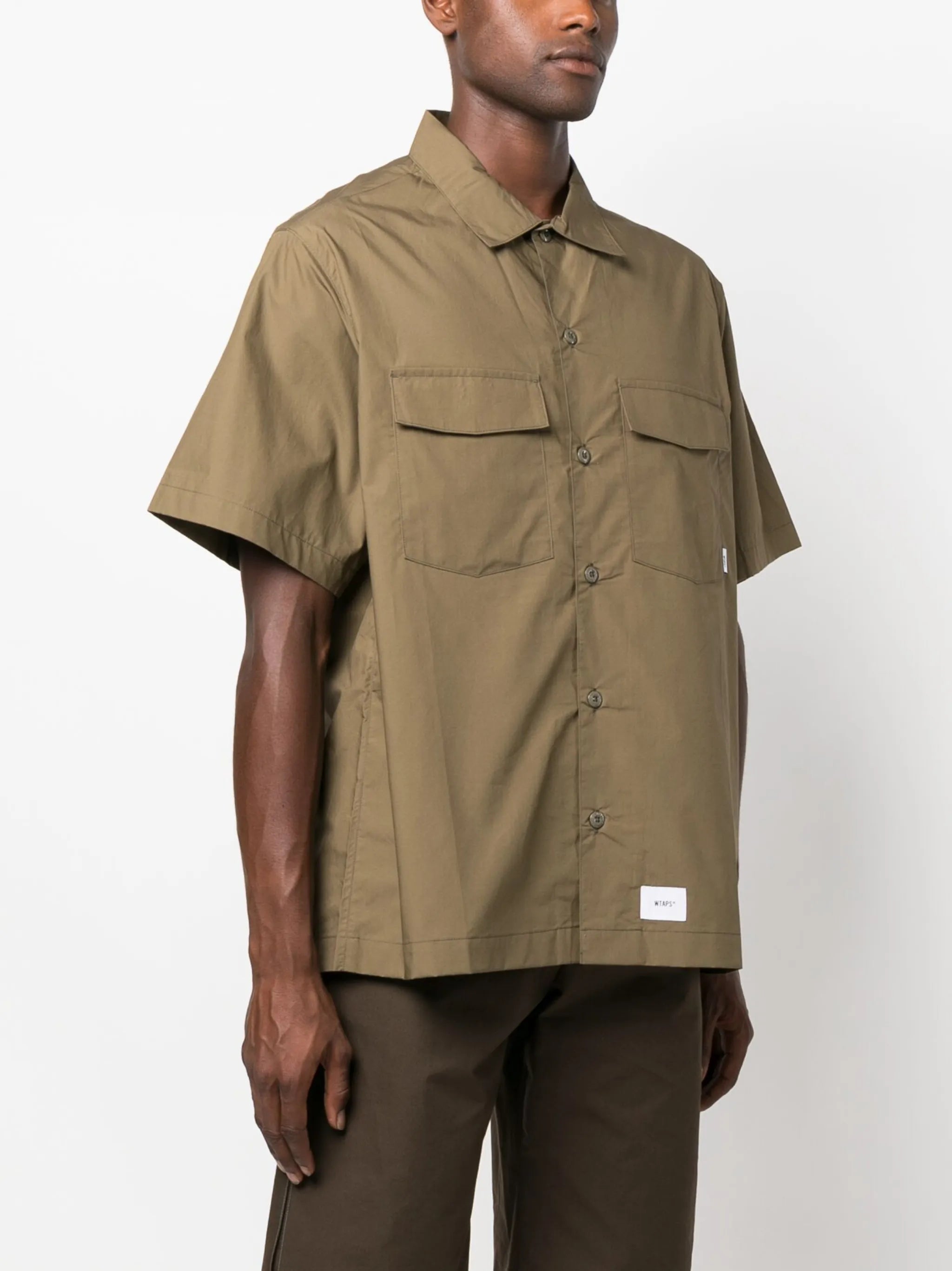 short-sleeve cotton shirt