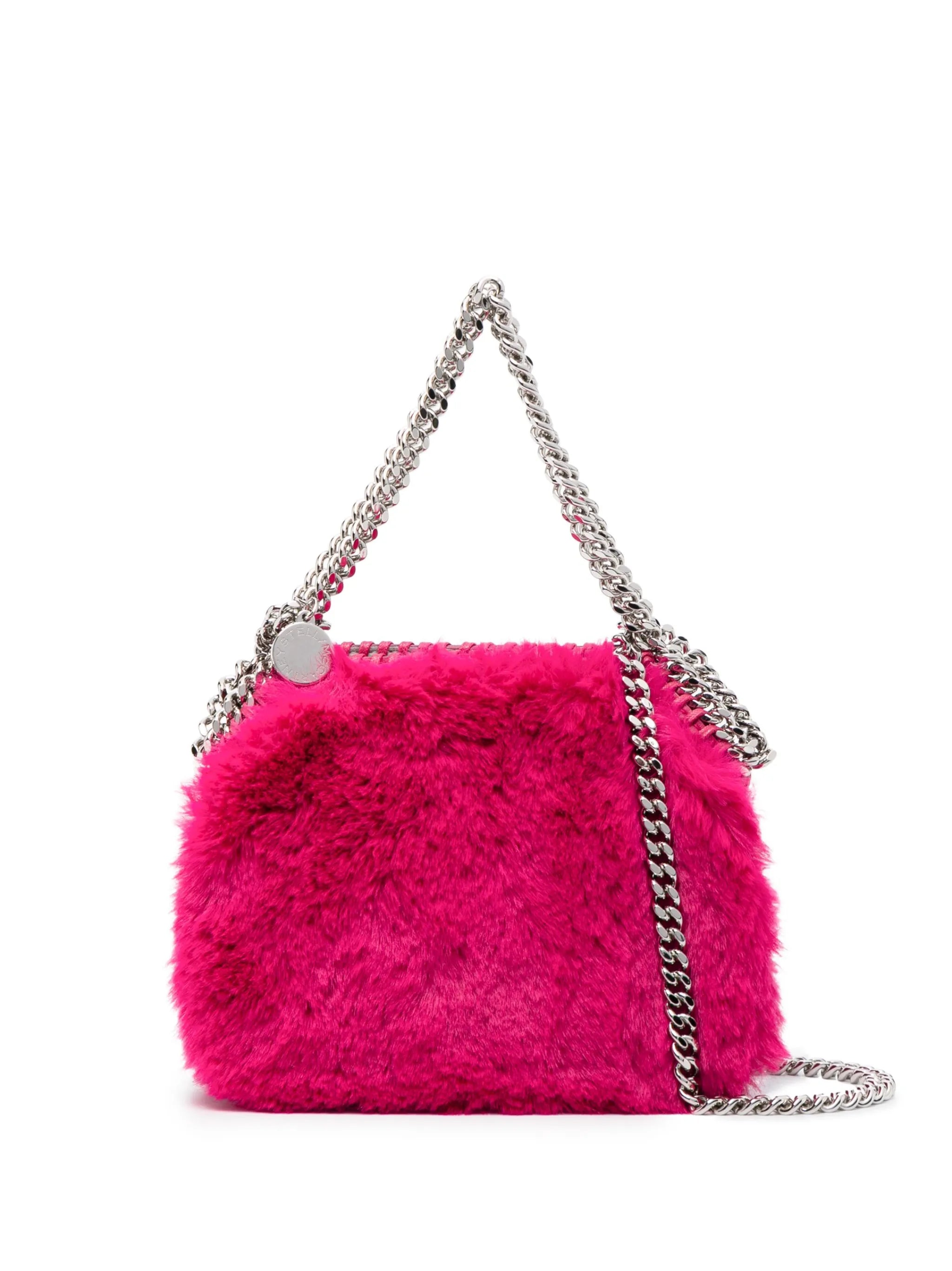 mini Falabella faux-fur tote bag