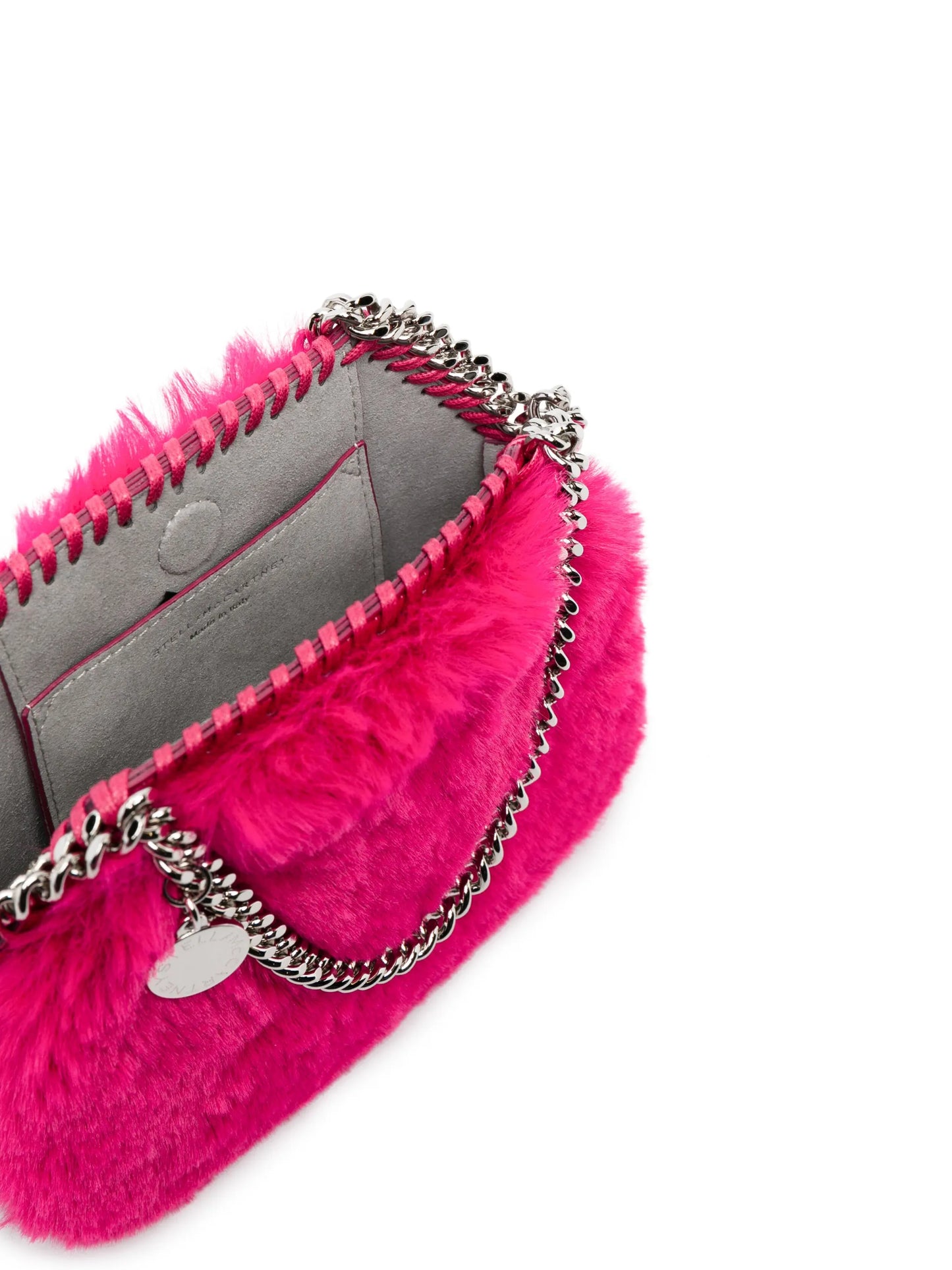 mini Falabella faux-fur tote bag