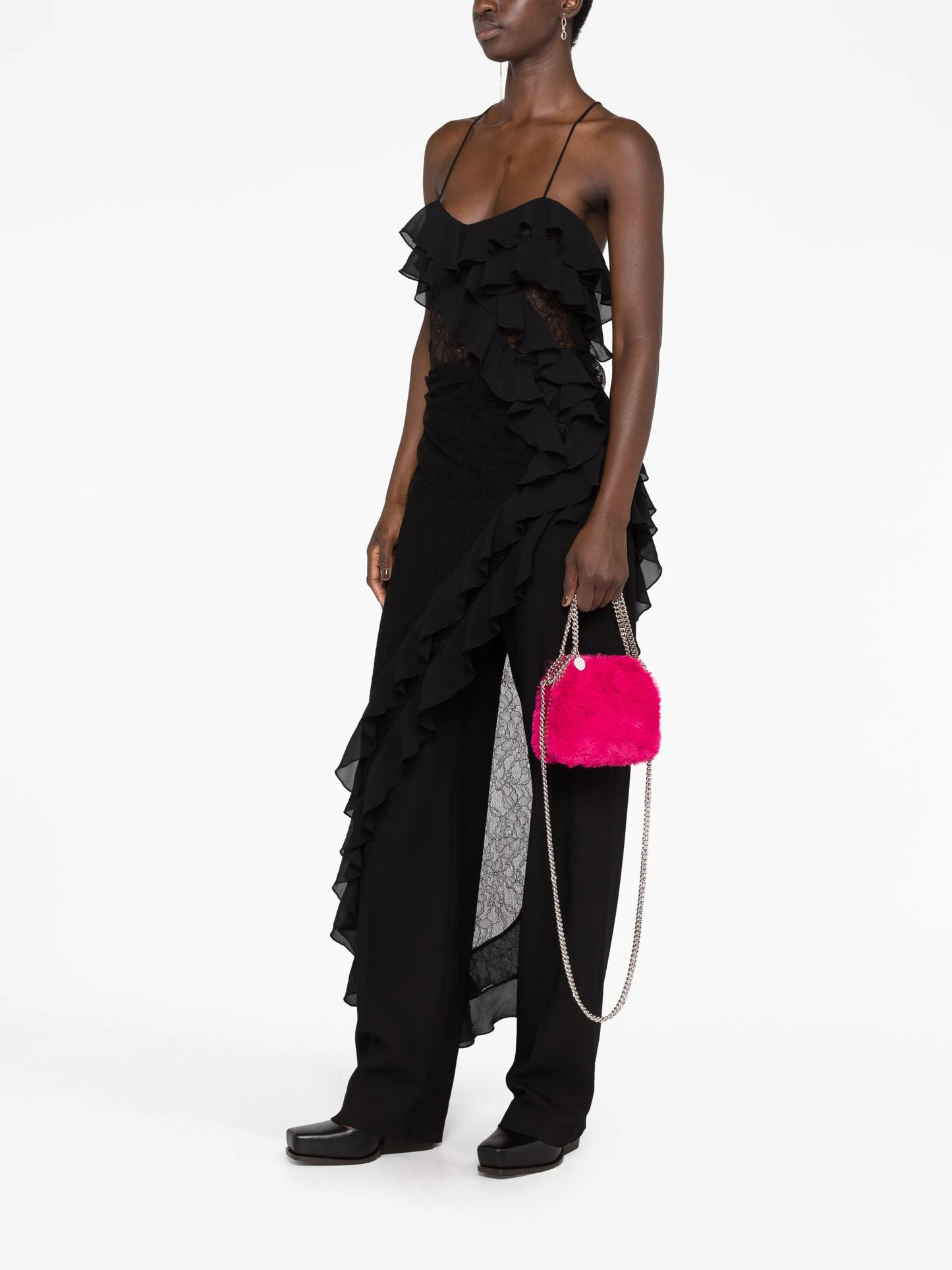 mini Falabella faux-fur tote bag