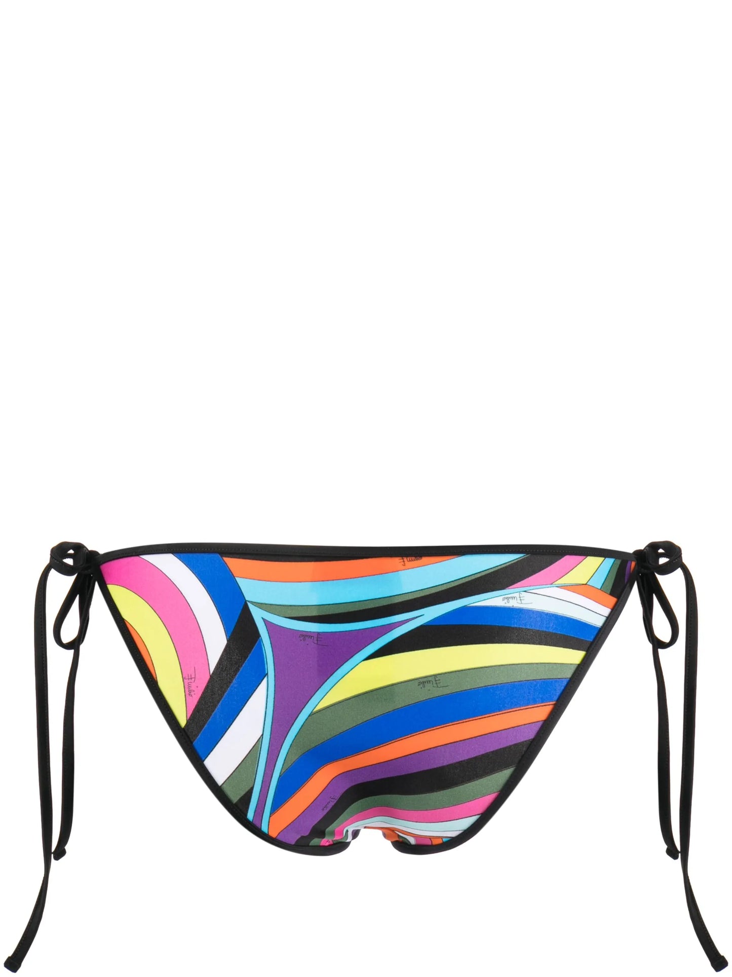 graphic-print tie-fastening bikini bottoms