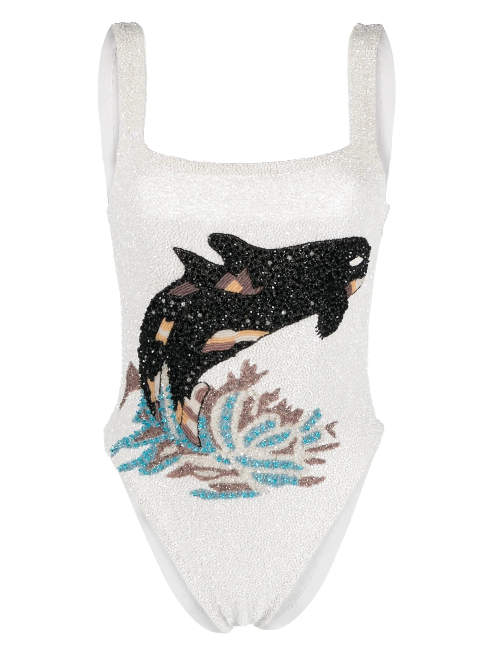 Marina bead-embellished swimsuit