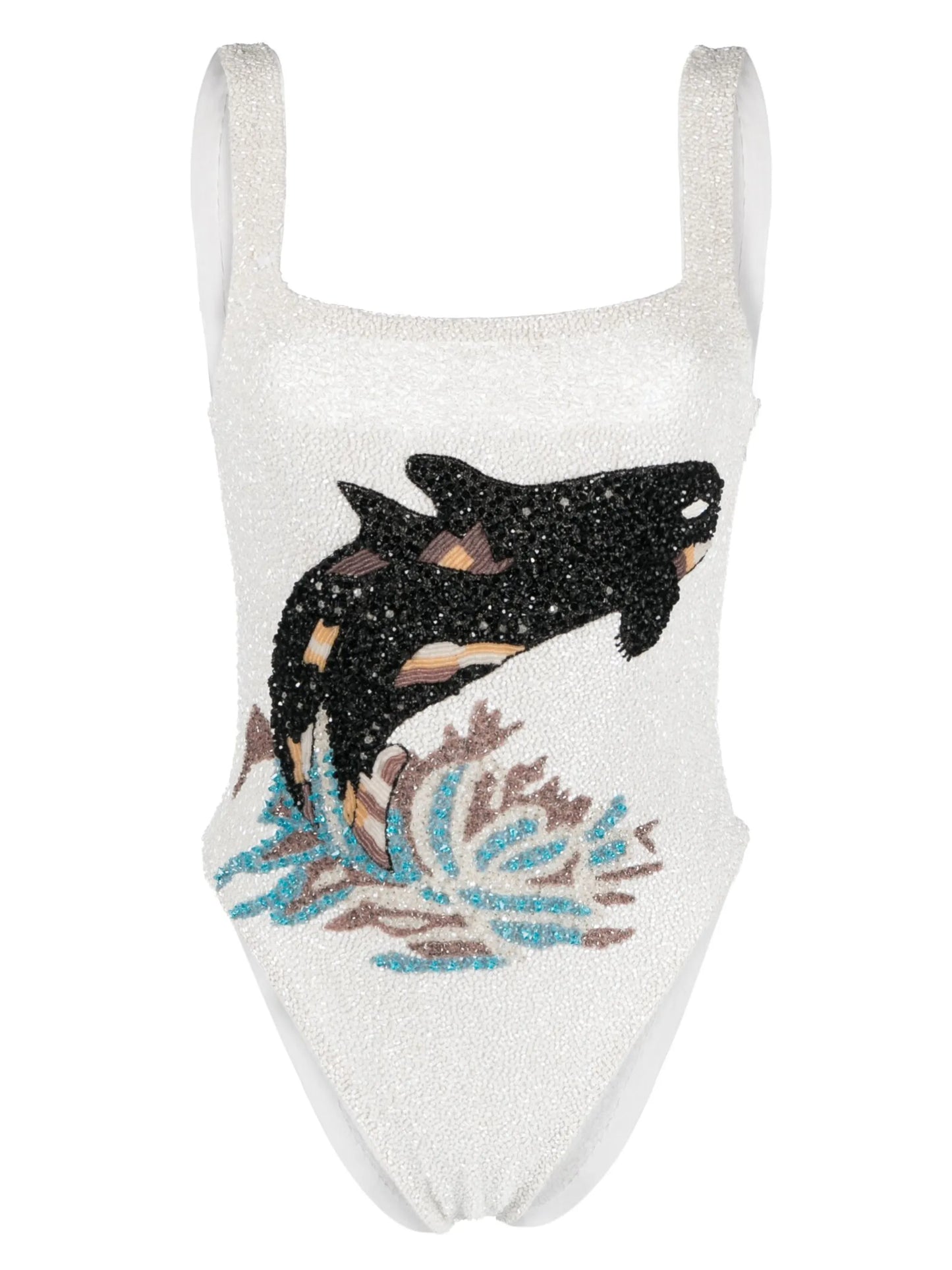 Marina bead-embellished swimsuit