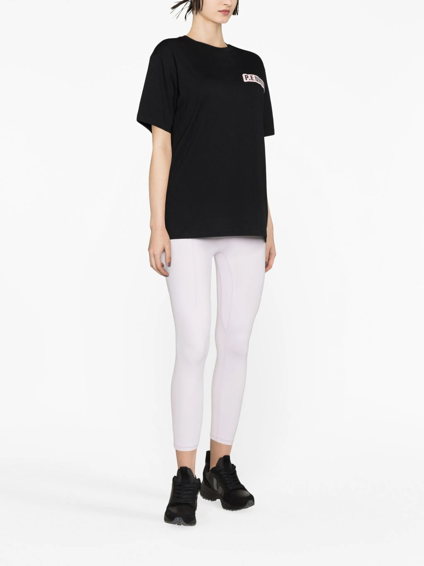 logo-print short-sleeves performance T-shirt