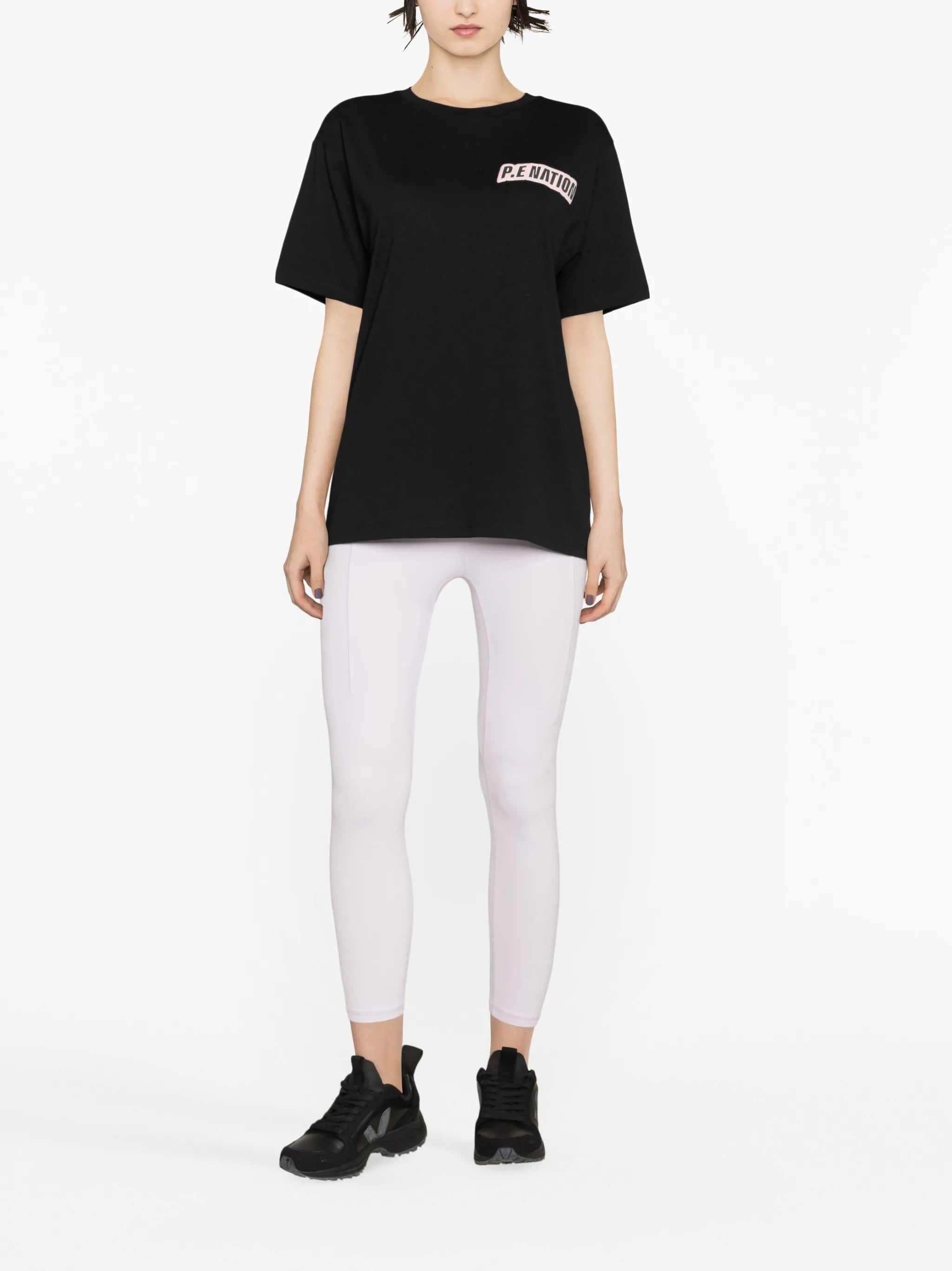 logo-print short-sleeves performance T-shirt