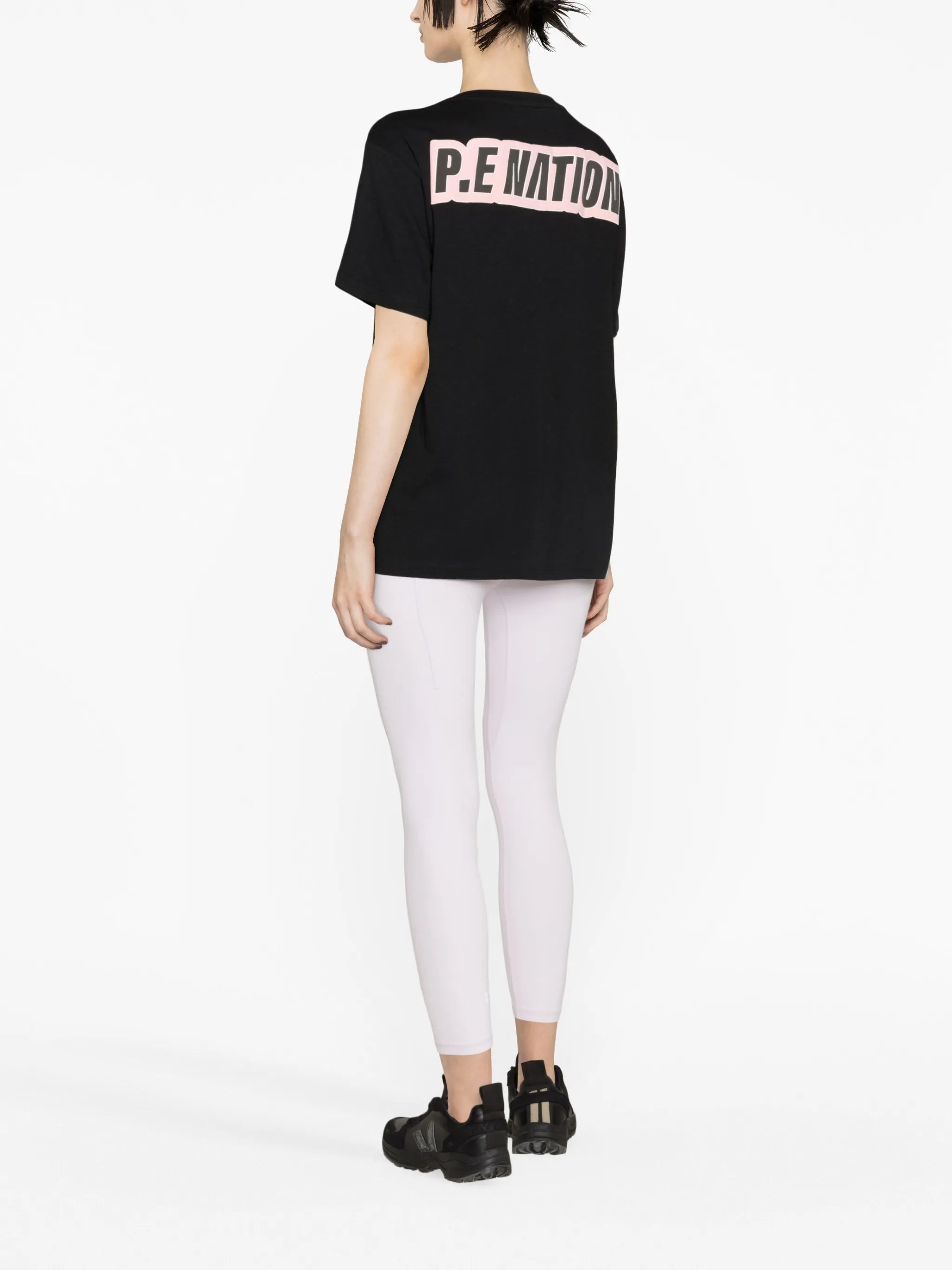 logo-print short-sleeves performance T-shirt