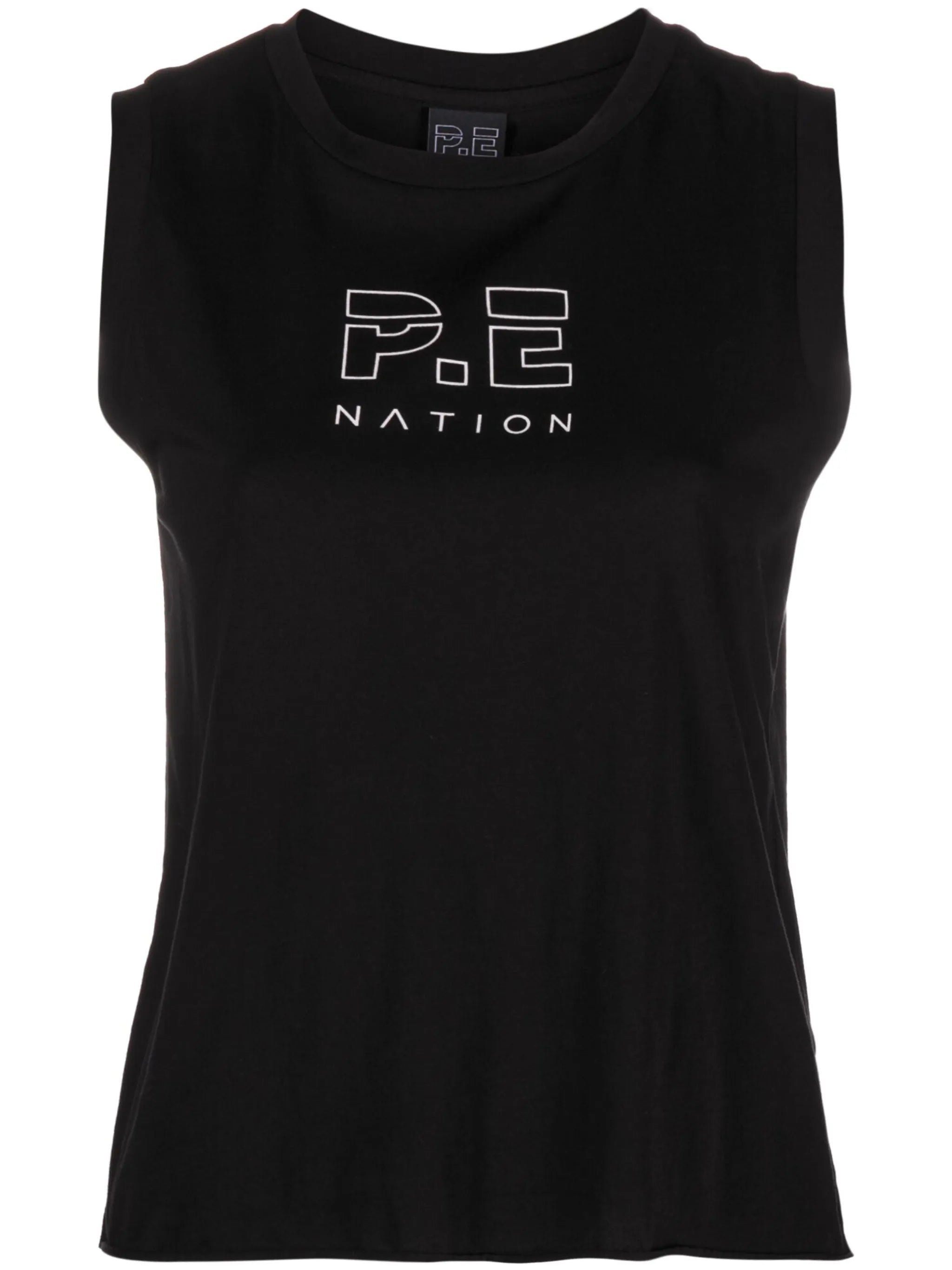 logo-print tank top