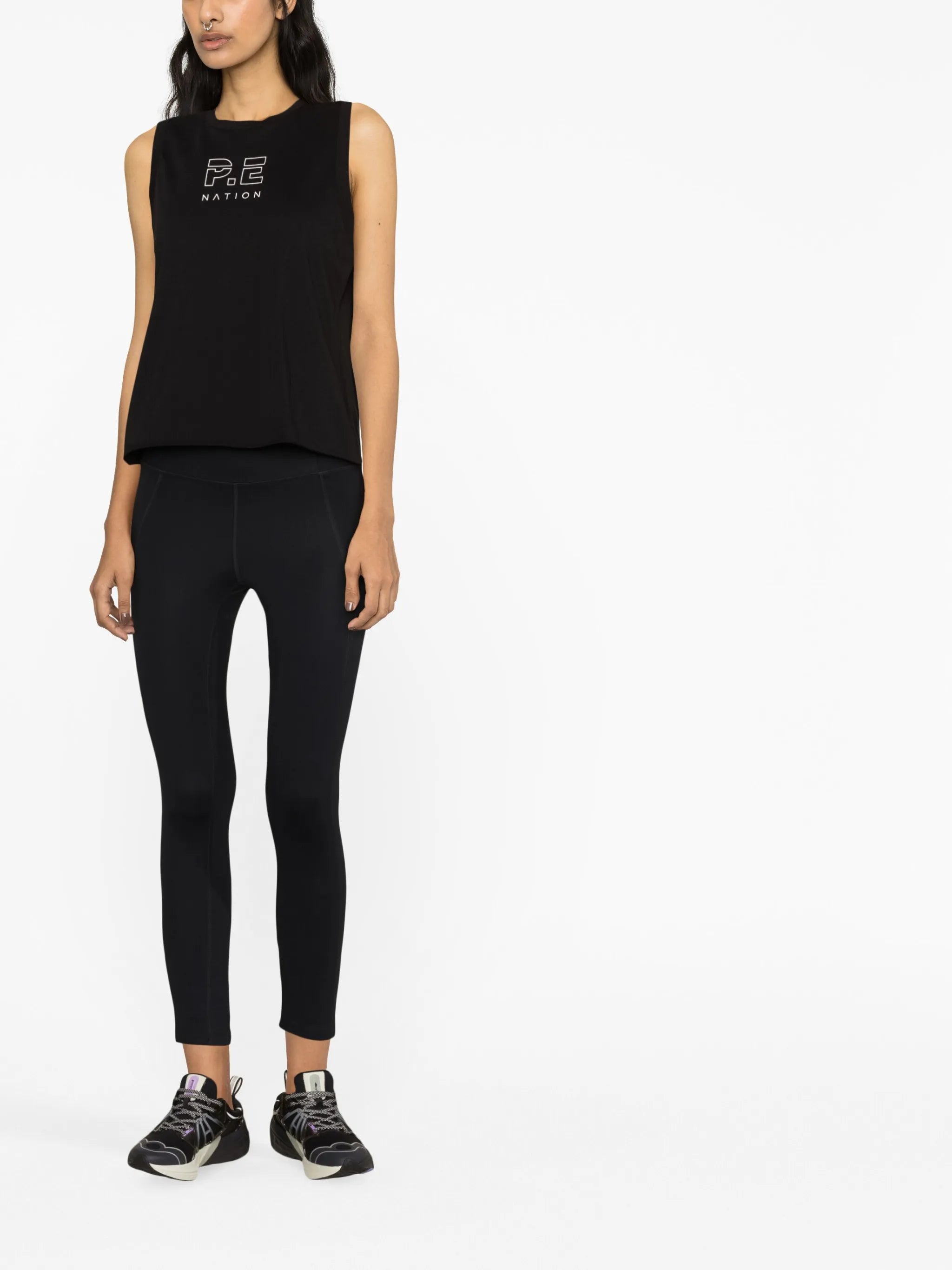 logo-print tank top