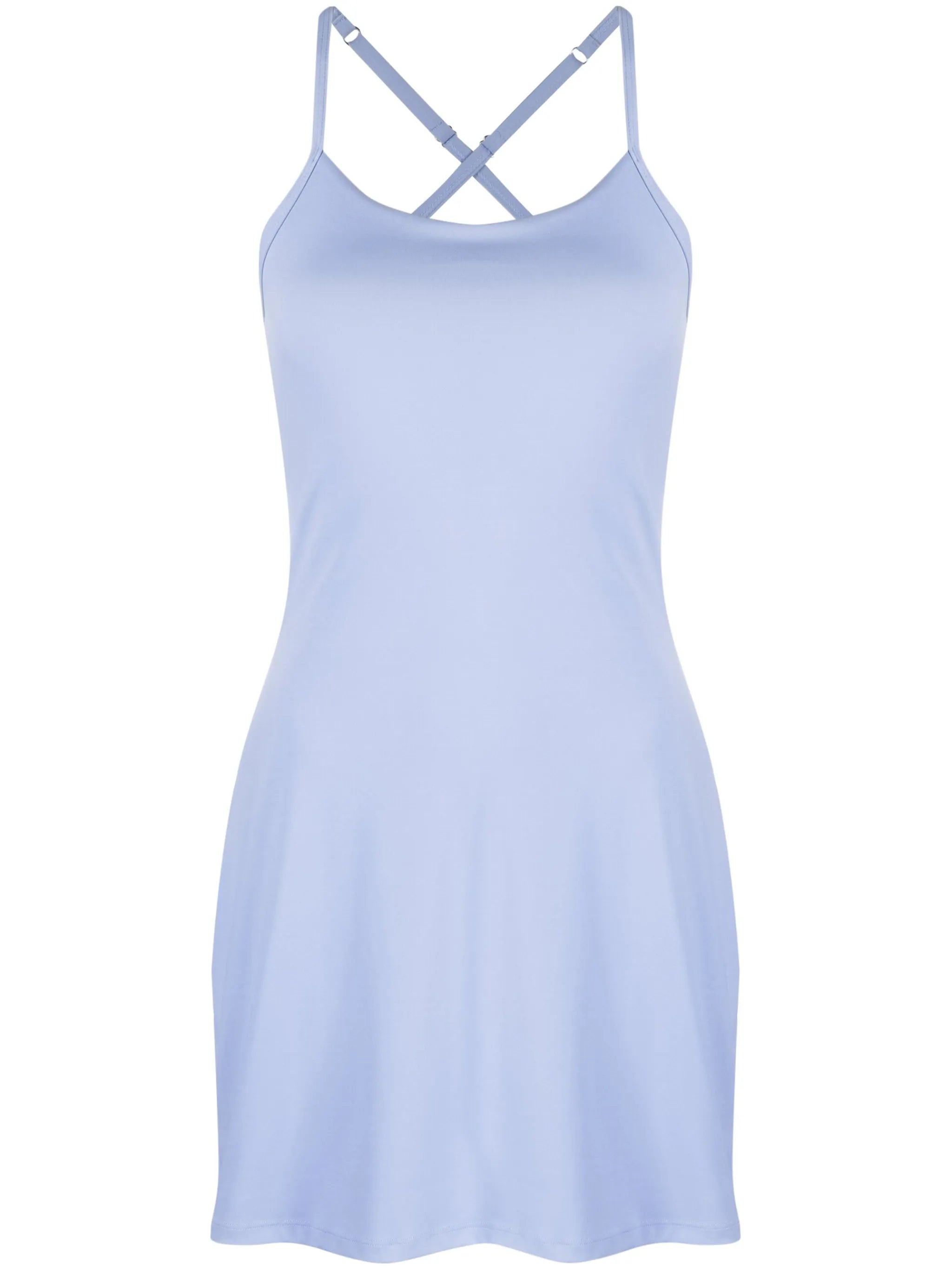 round-neck sleeveless mini dress