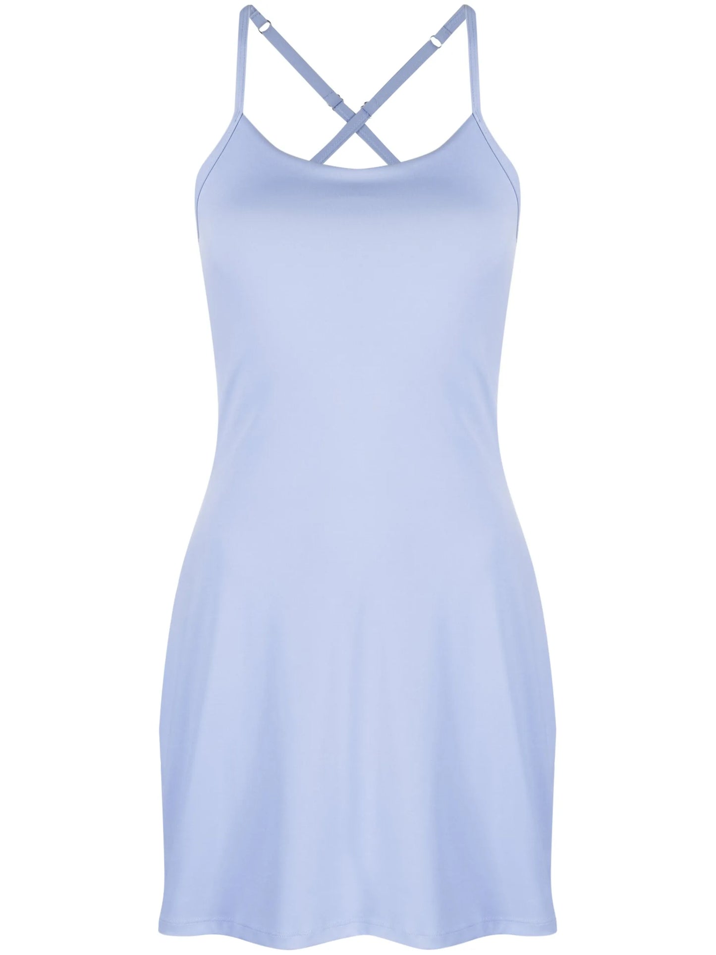 round-neck sleeveless mini dress