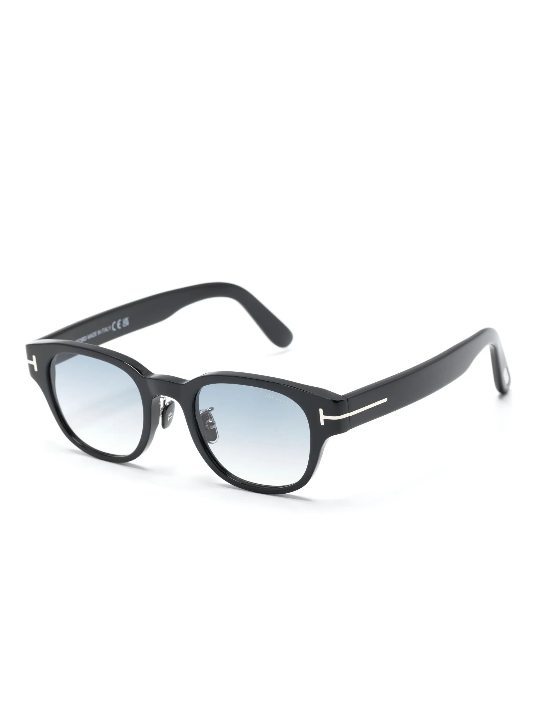 round-frame gradient-lenses sunglasses