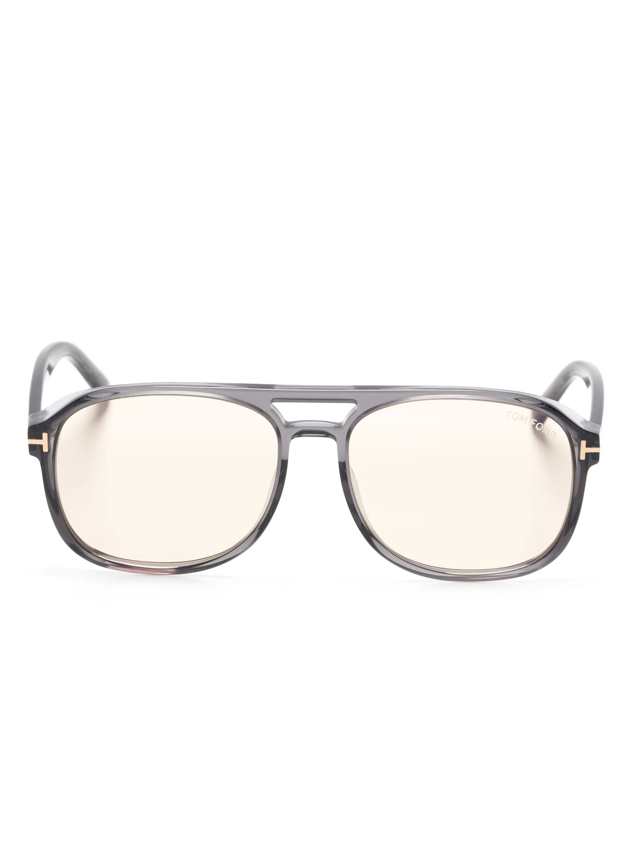pilot-frame tinted-lenses sunglasses