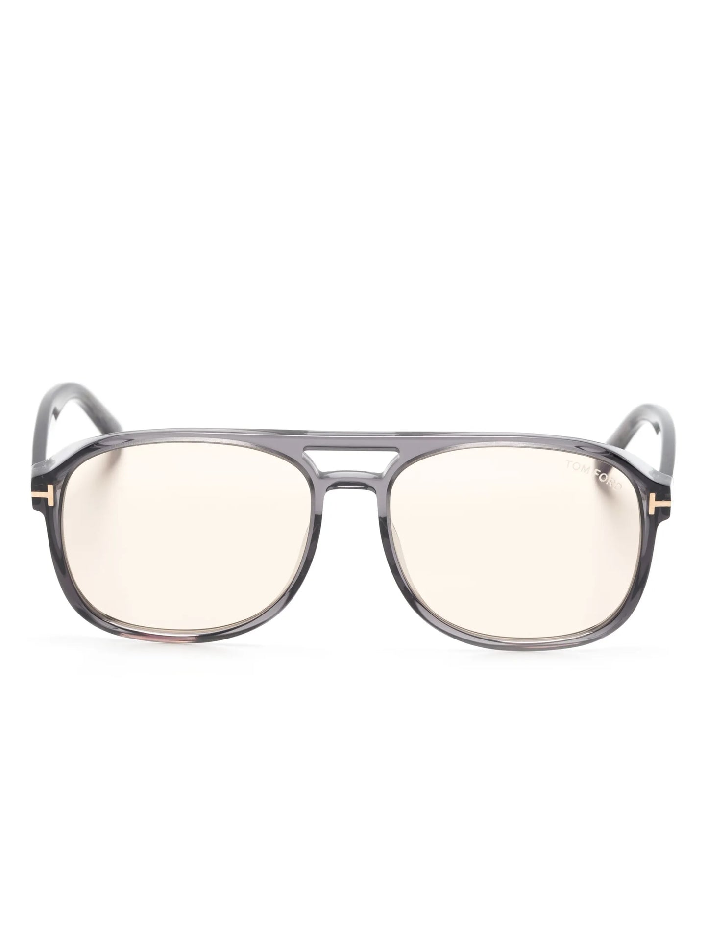 pilot-frame tinted-lenses sunglasses