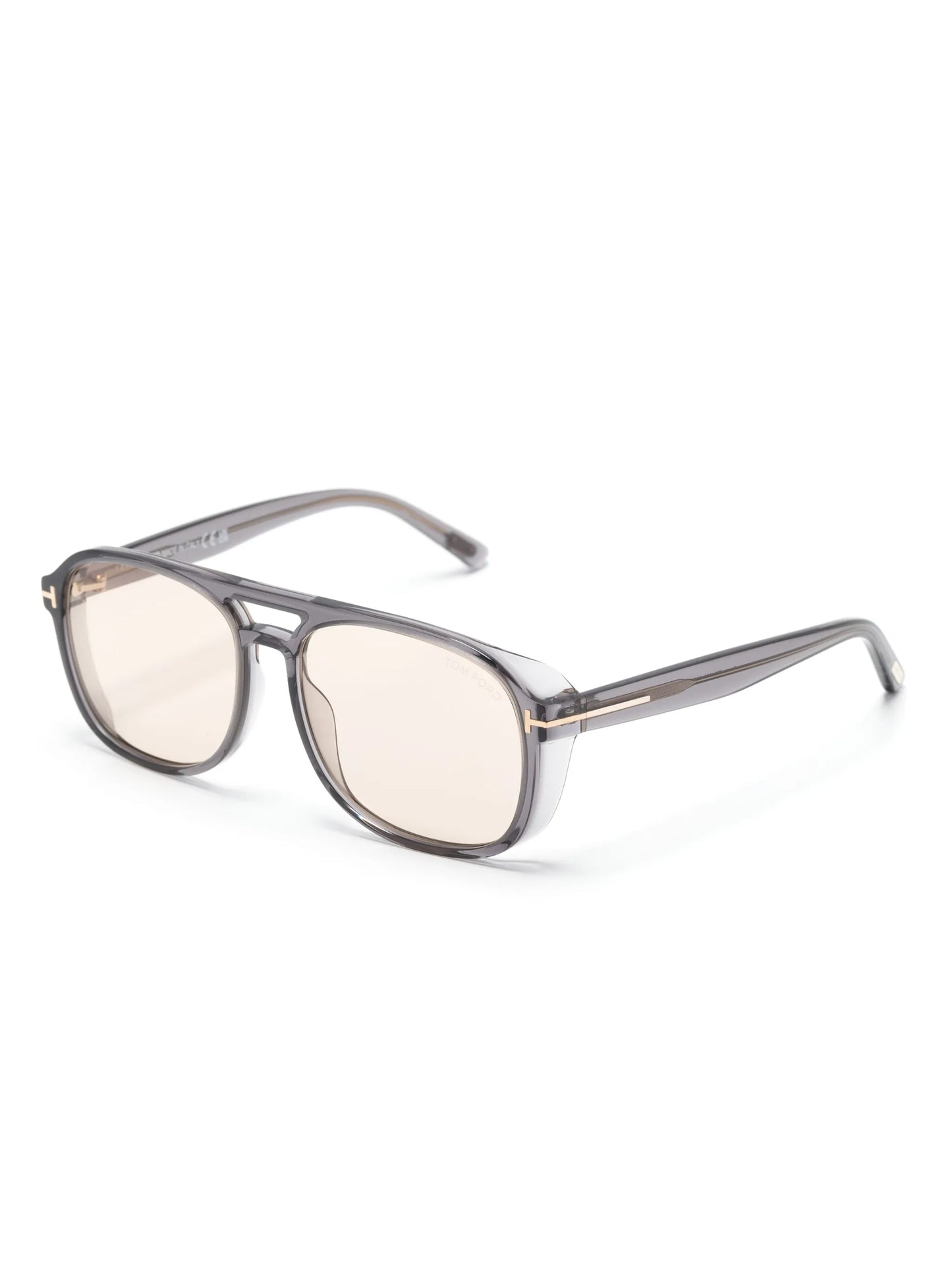 pilot-frame tinted-lenses sunglasses