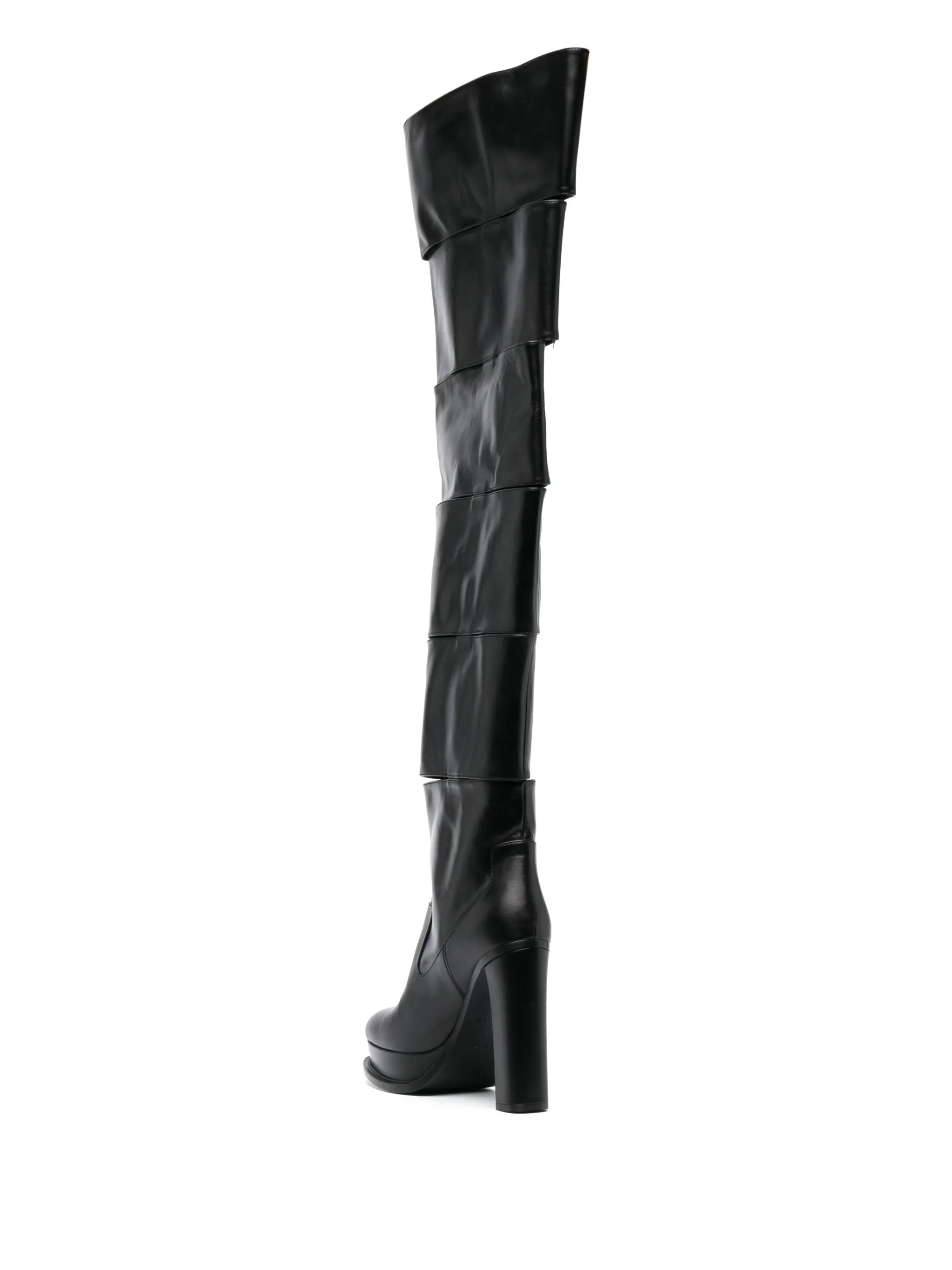 Slash over-the-knee boots