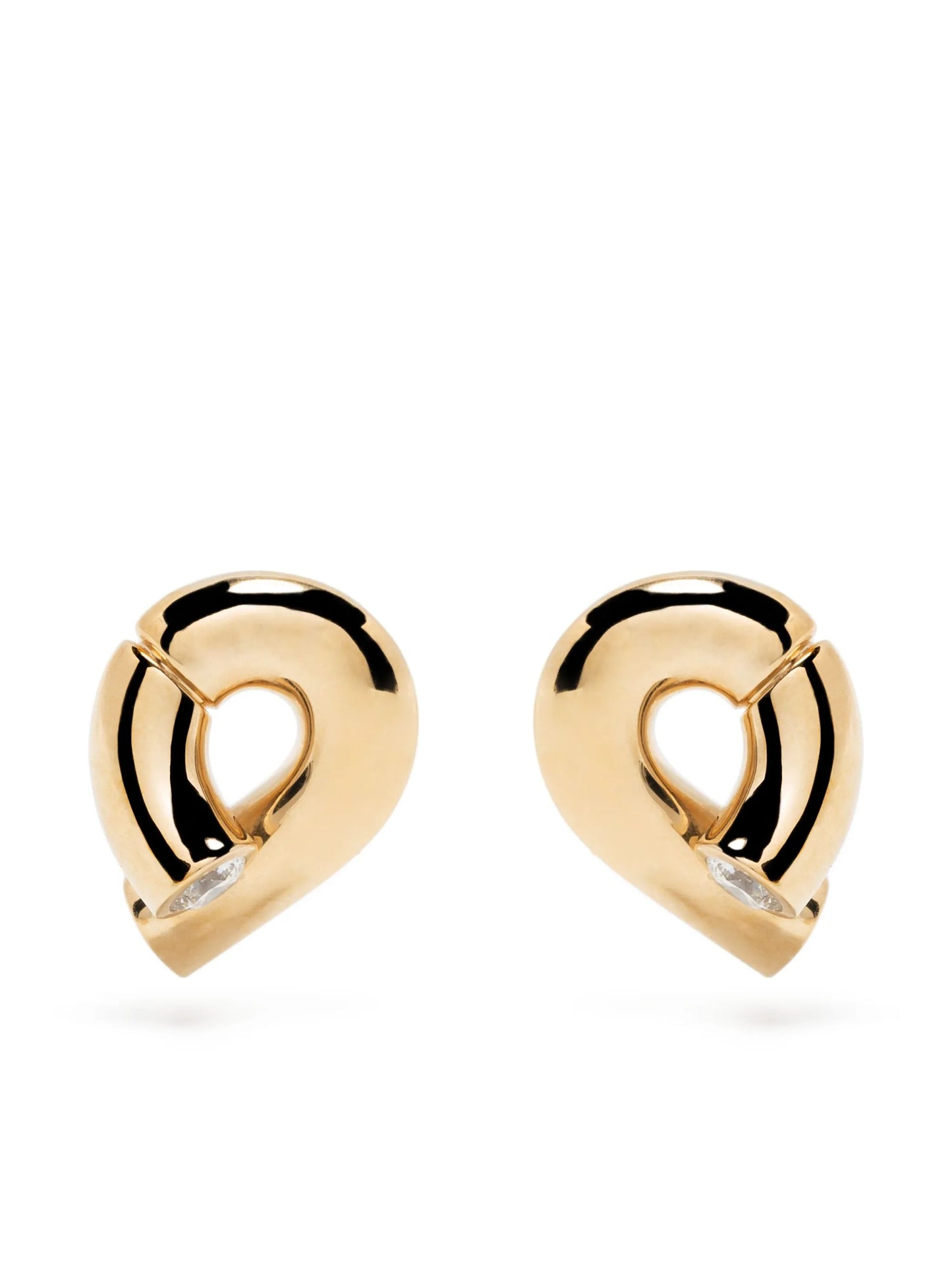 18kt yellow gold Oera diamond stud earrings