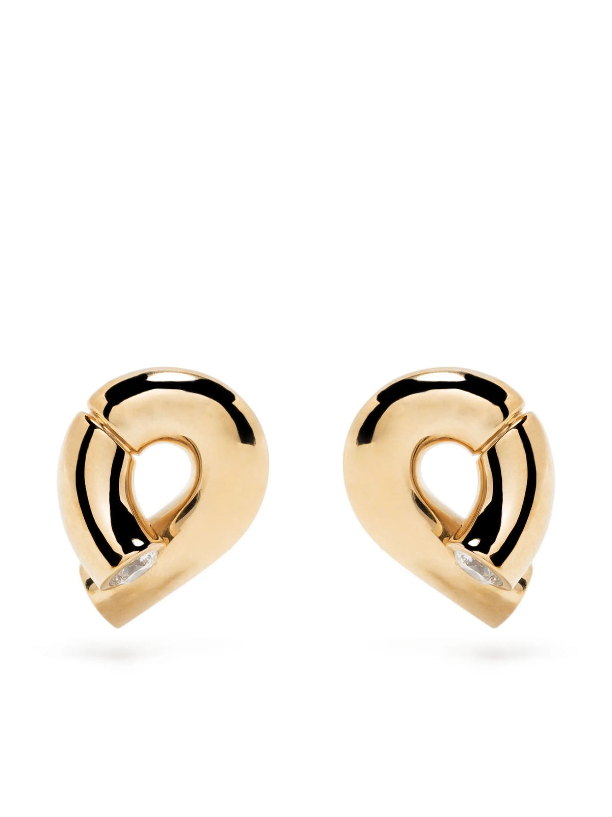 18kt yellow gold Oera diamond stud earrings