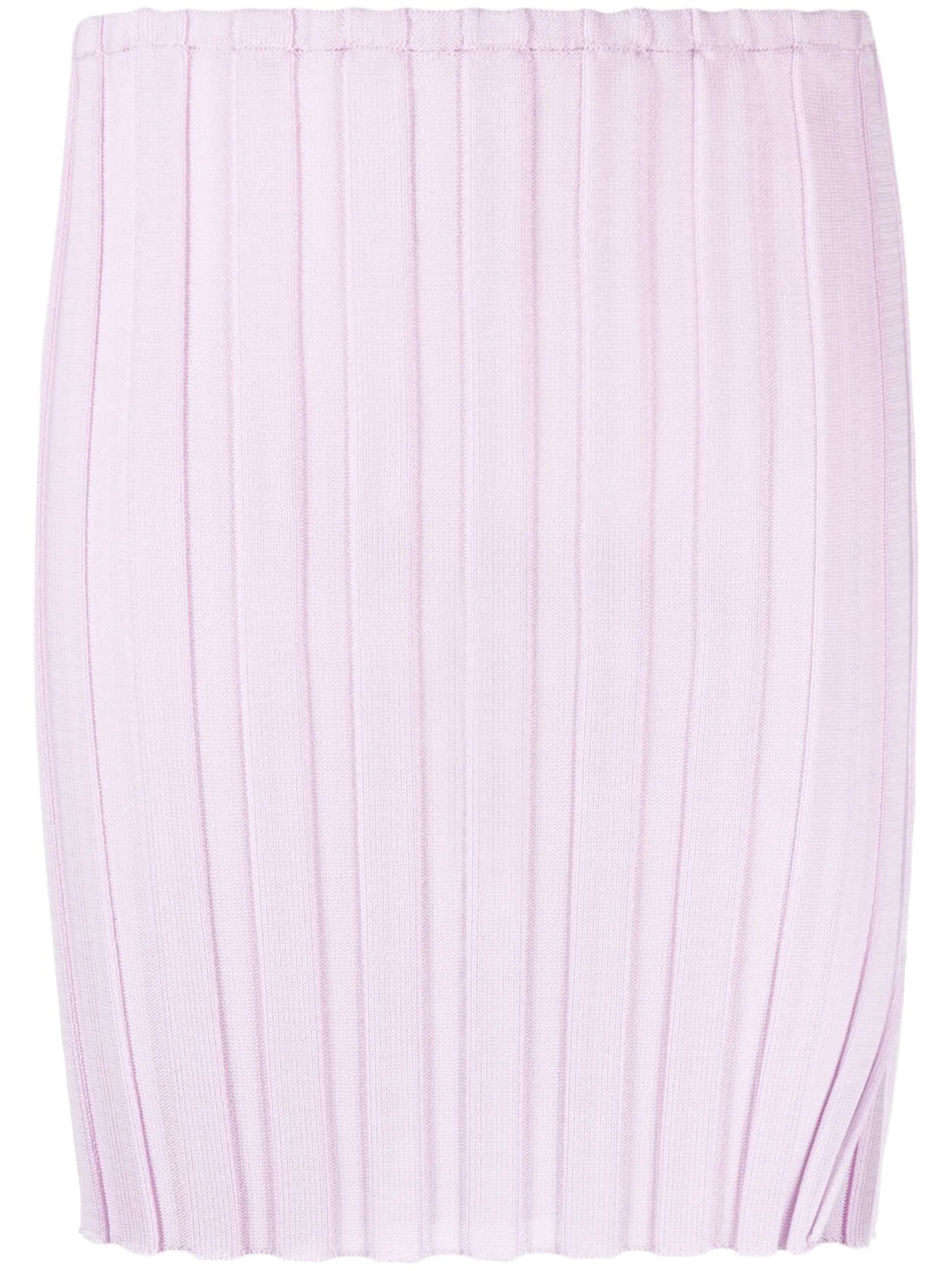 Katrine ribbed-knit miniskirt