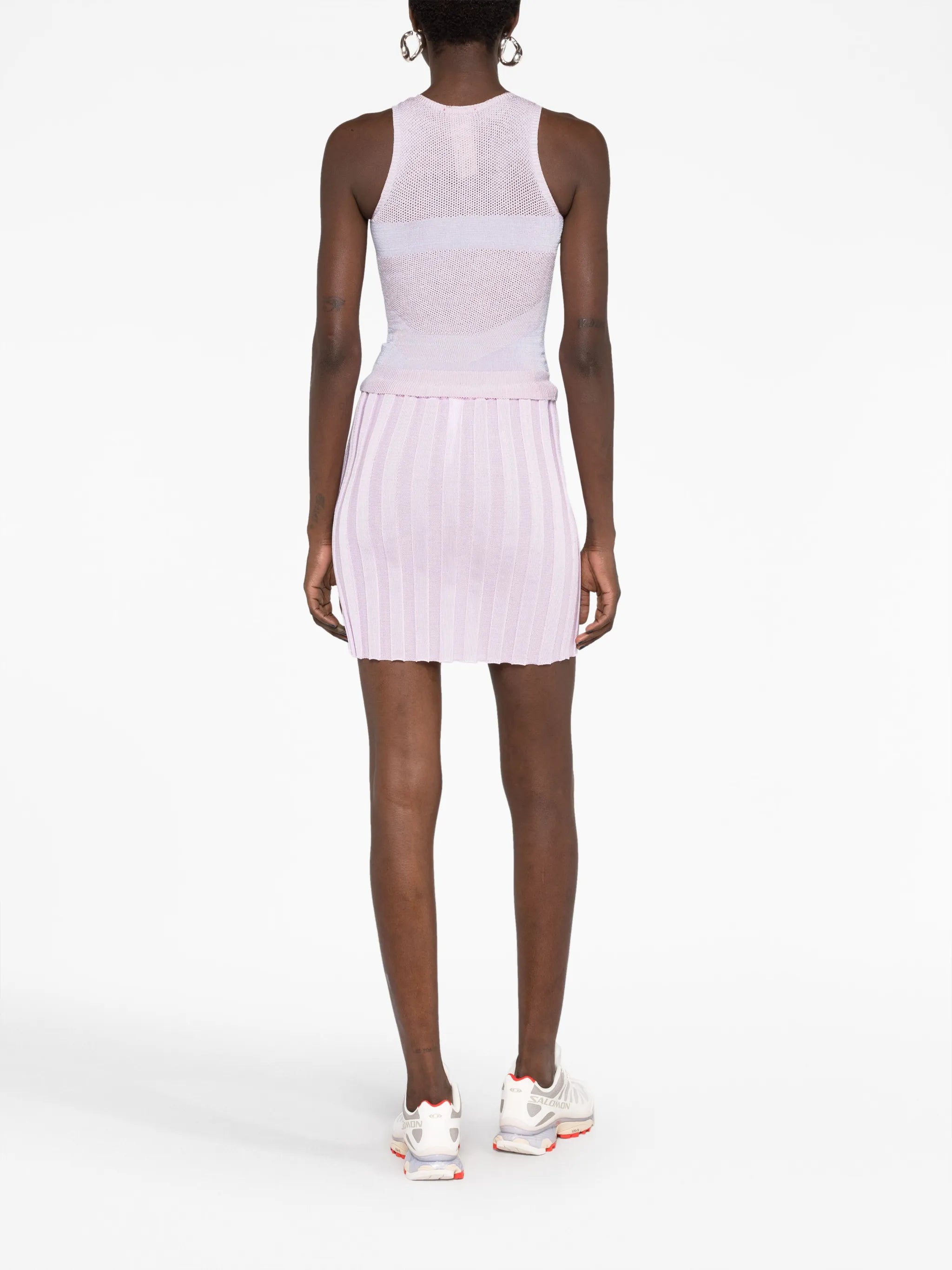 Katrine ribbed-knit miniskirt