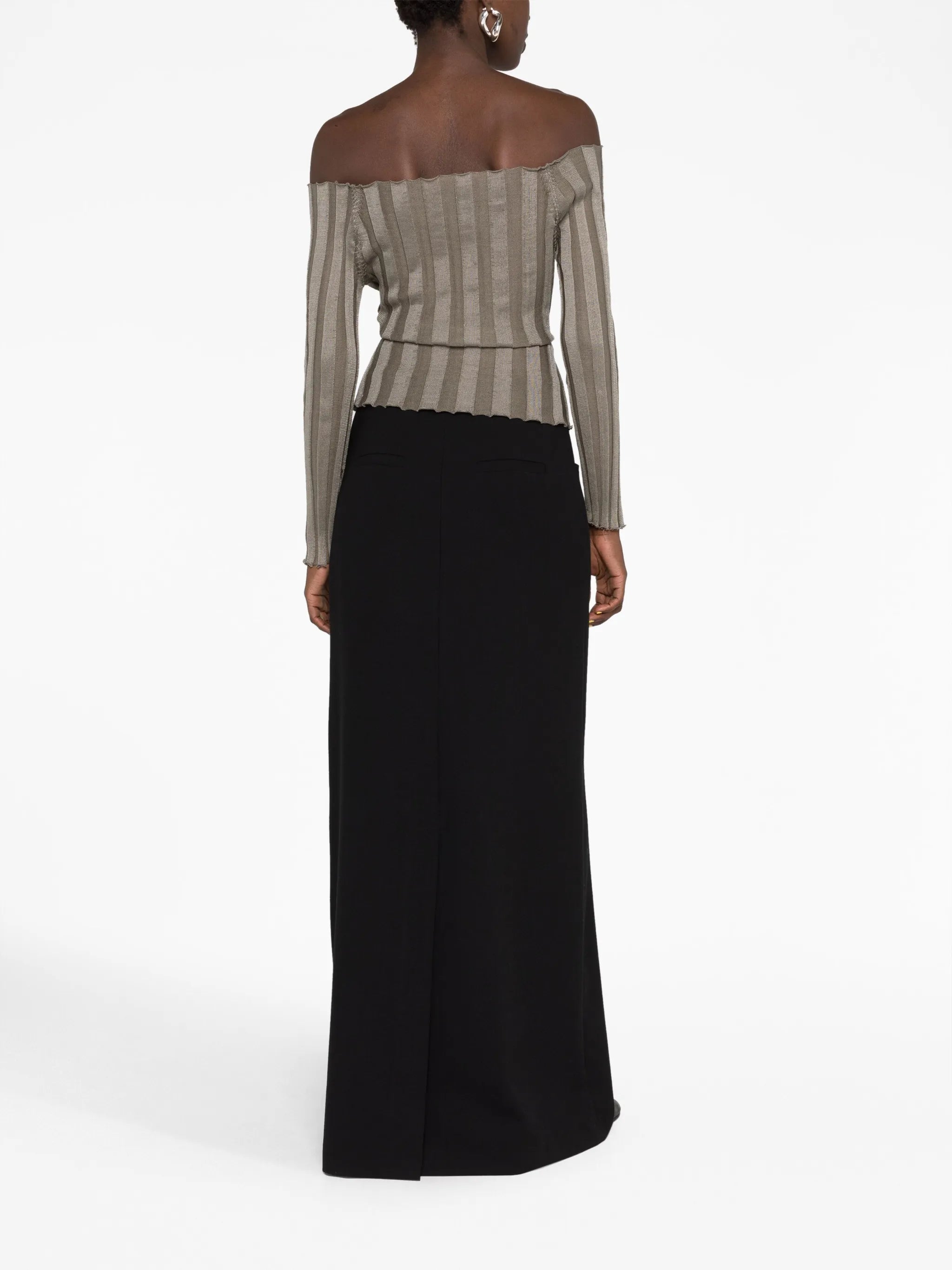 Katrine off-shoulder wrap cardigan